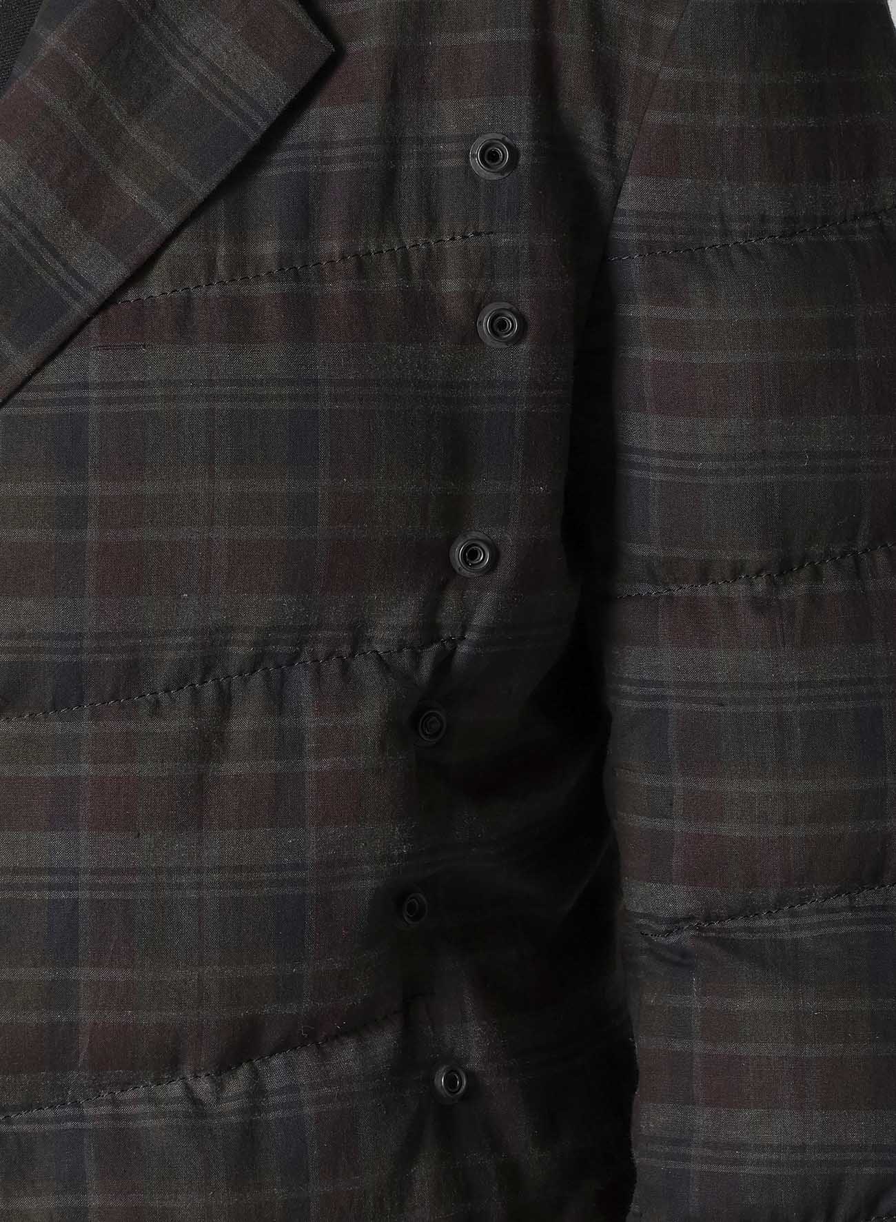 MADRAS INK 3 BUTTONS DIAGONAL PADDED JACKET