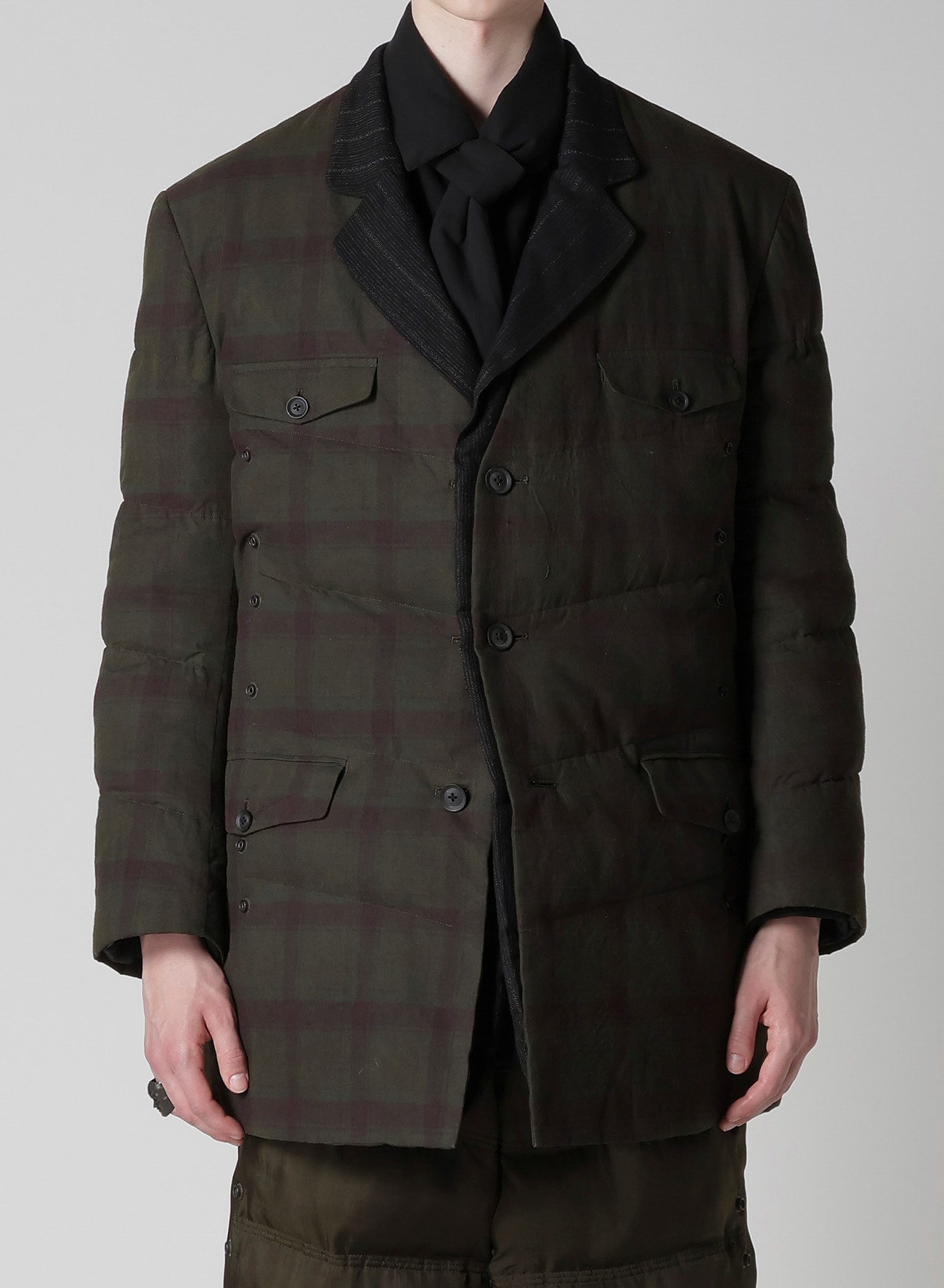 MADRAS INK 3 BUTTONS JACKET WITH LINER