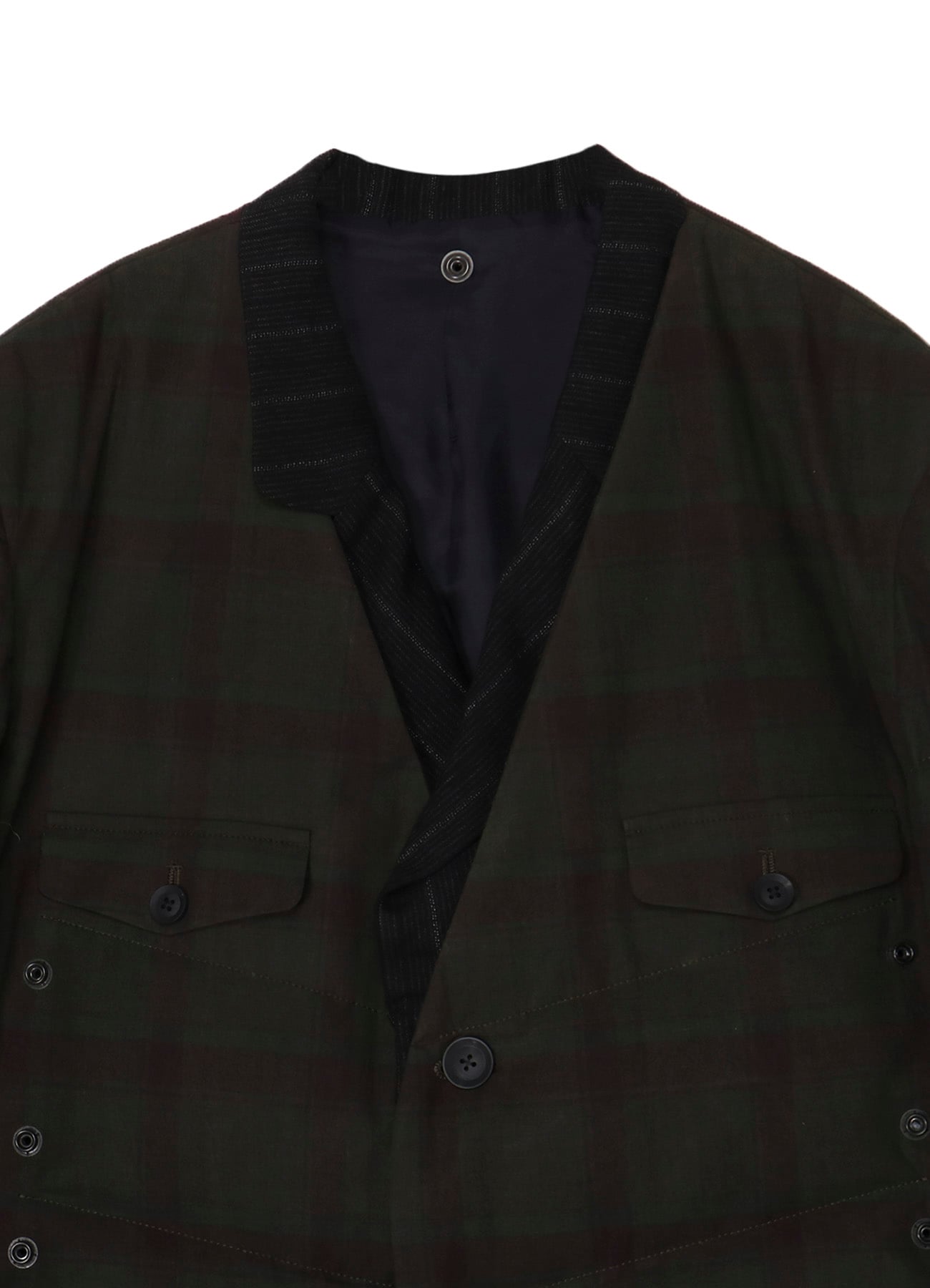 MADRAS INK 3 BUTTONS JACKET WITH LINER