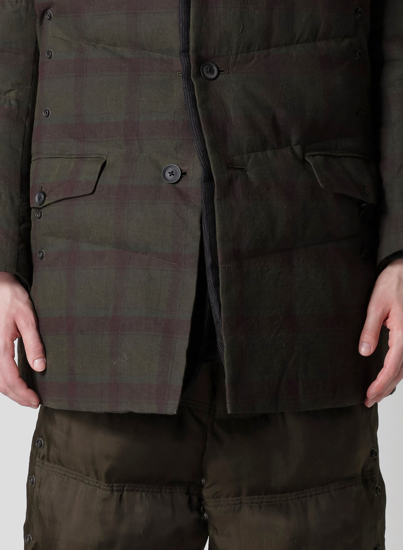 MADRAS INK 3 BUTTONS JACKET WITH LINER