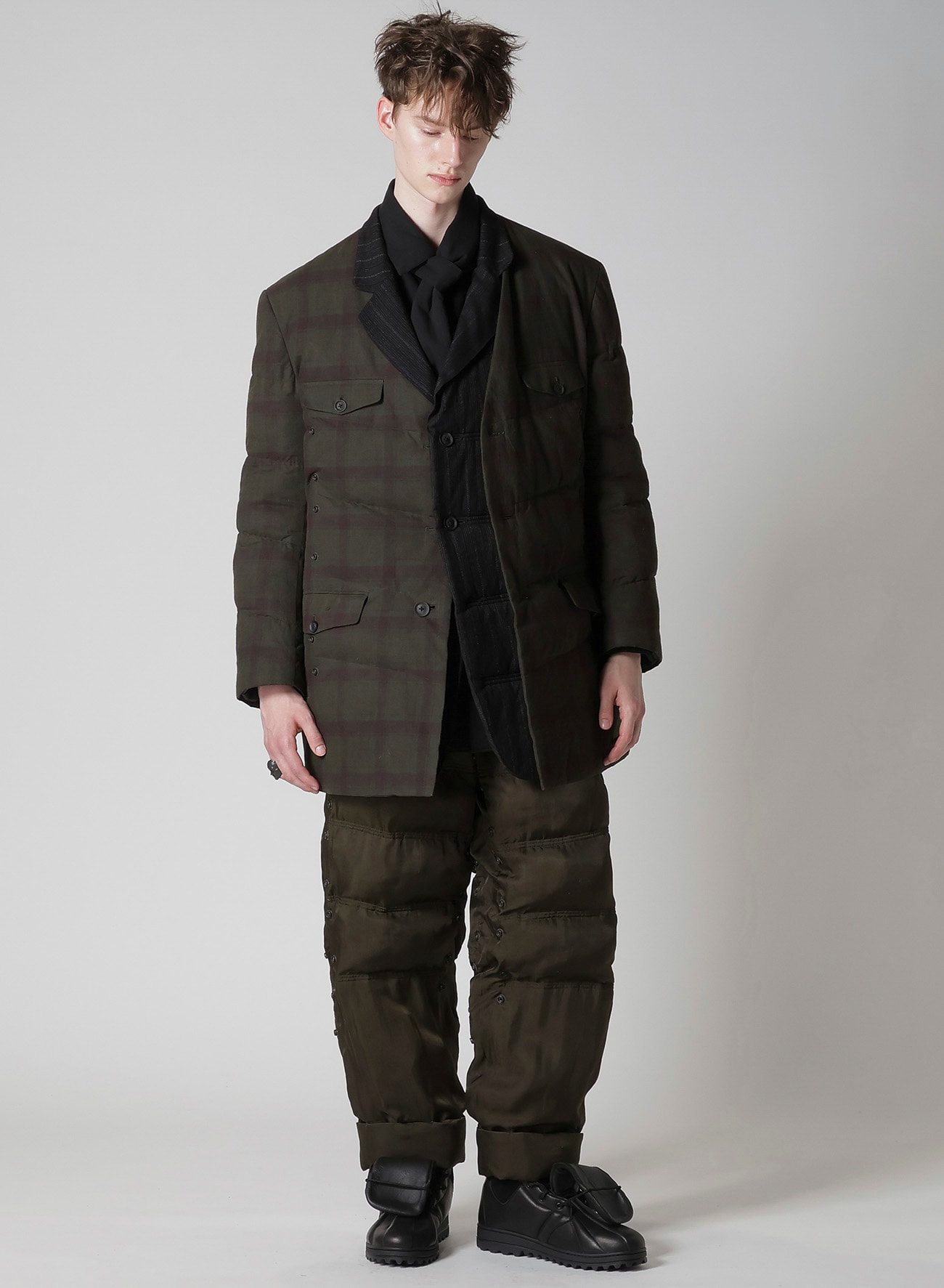 MADRAS INK 3 BUTTONS JACKET WITH LINER