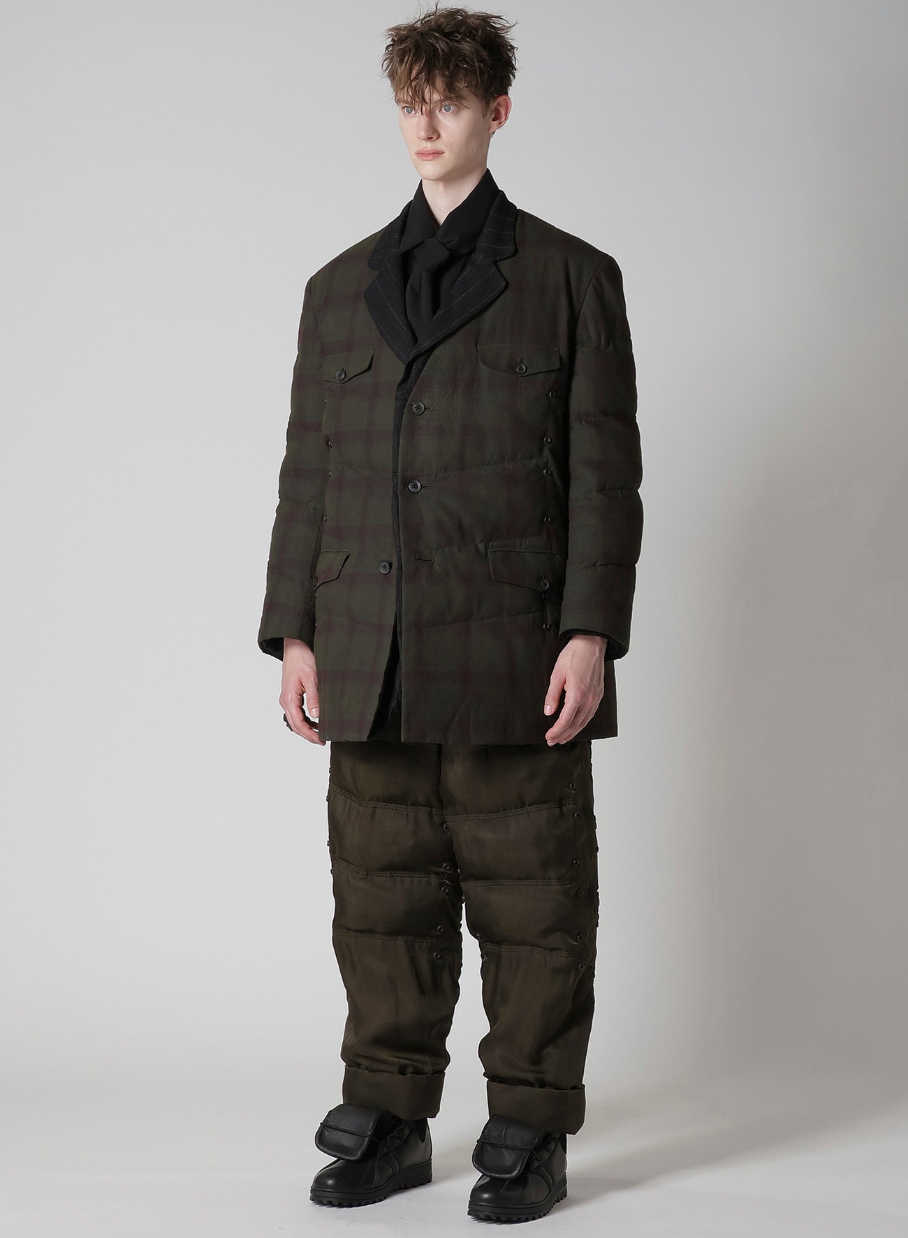 MADRAS INK 3 BUTTONS JACKET WITH LINER