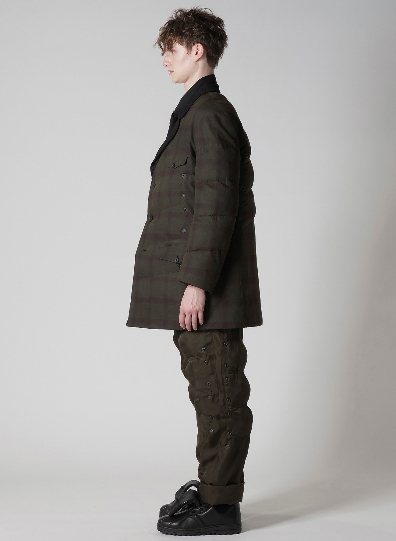 MADRAS INK 3 BUTTONS JACKET WITH LINER