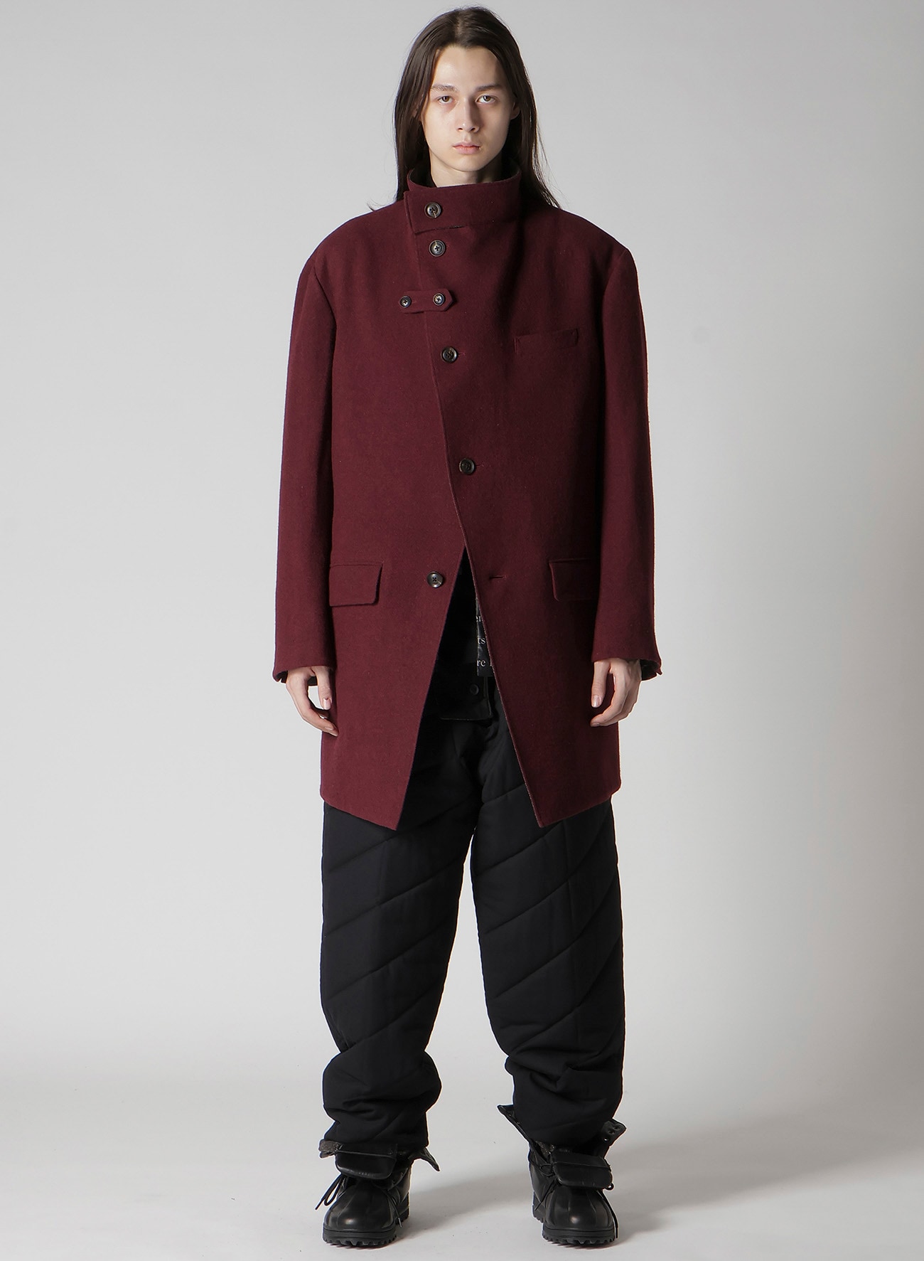 DARK RED REVERSIBLE JACKET WITH LINER