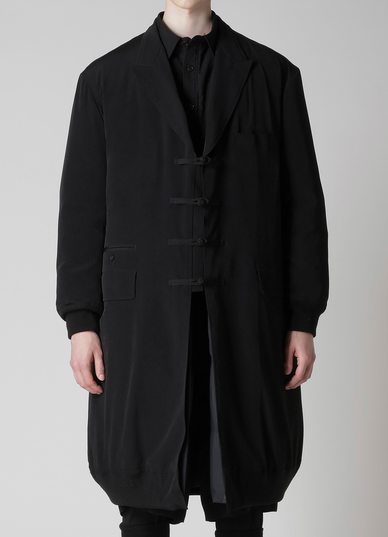 Ta TUXEDO RIB COMBINATION PEAKED JACKET