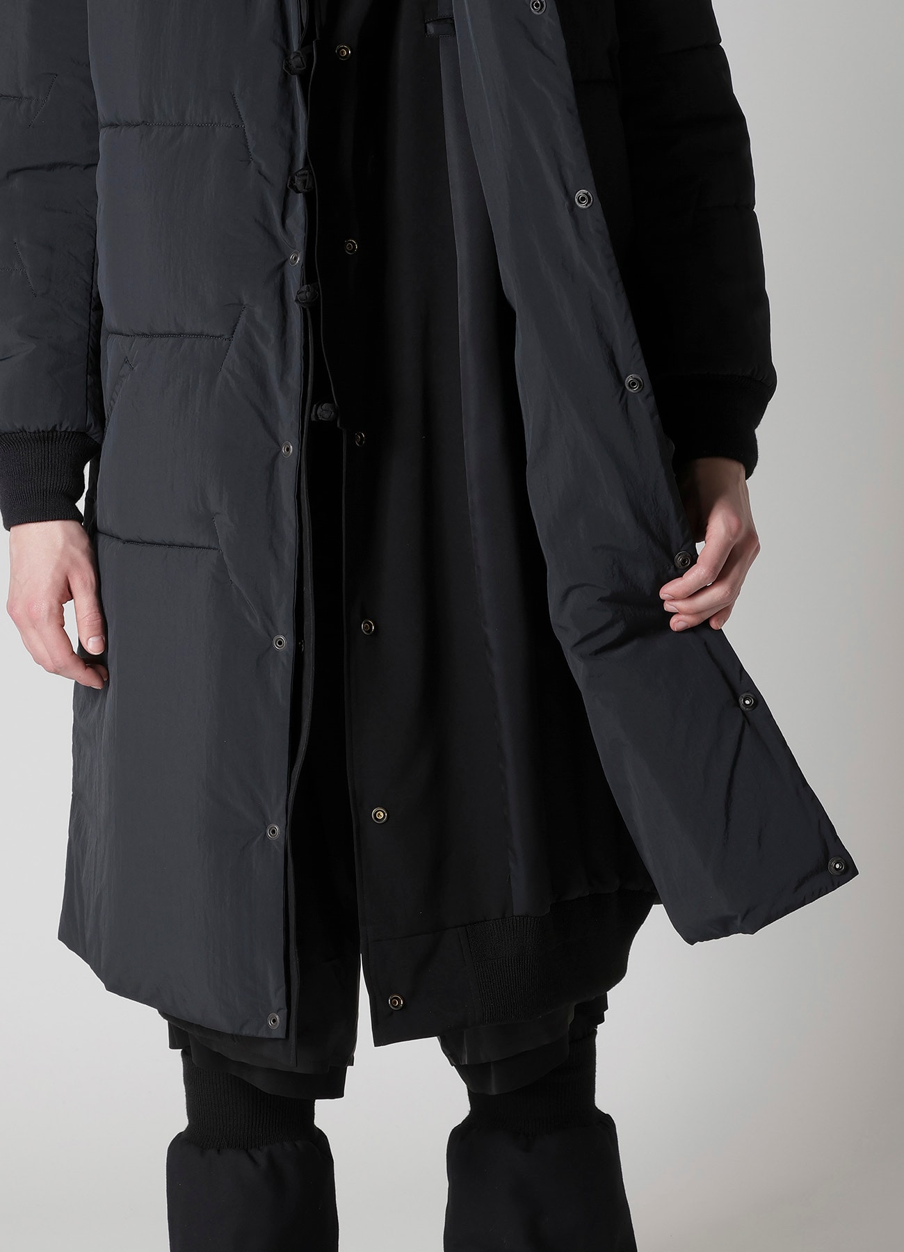 Ta TUXEDO RIB COMBINATION PEAKED JACKET