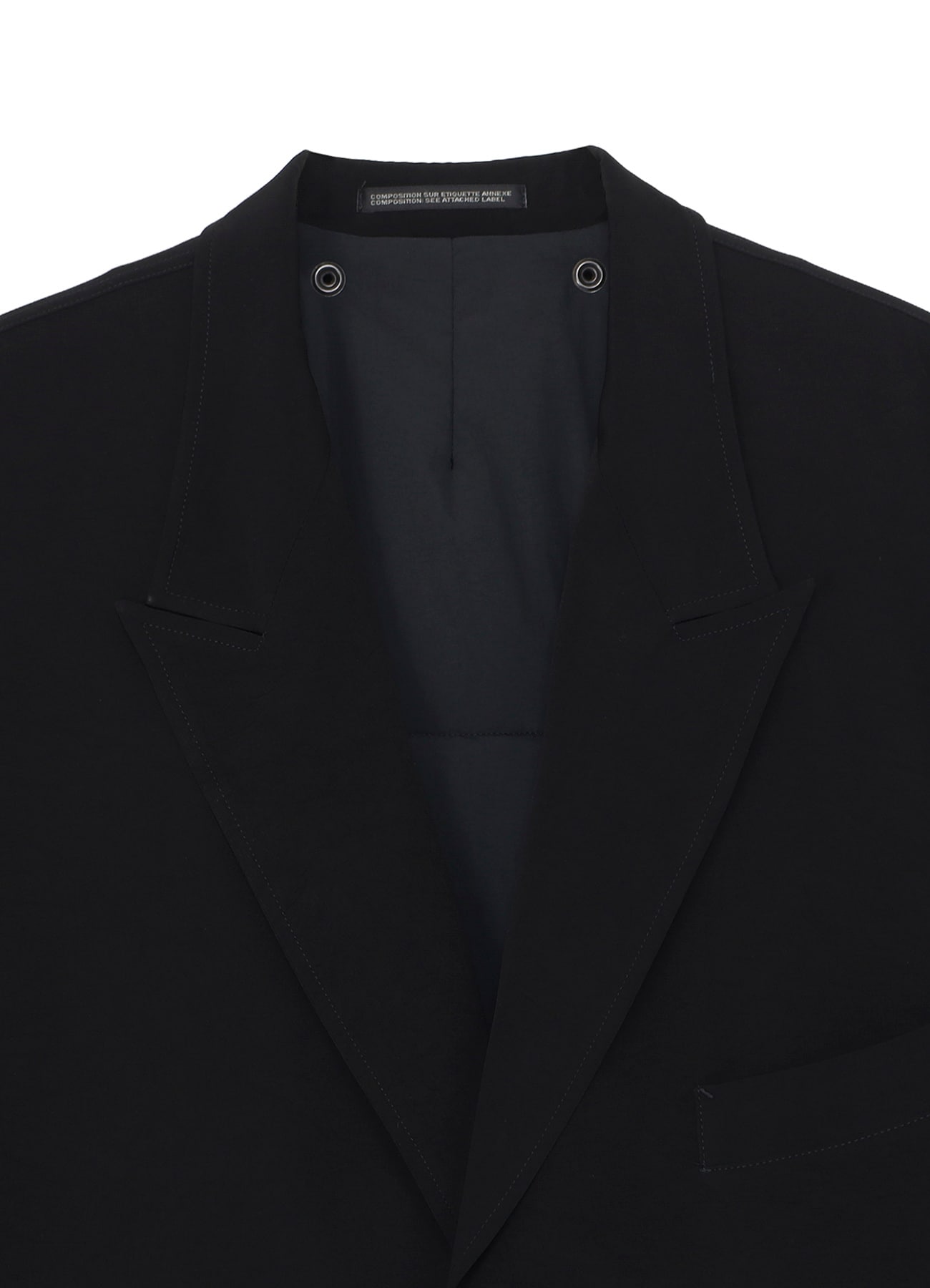 Ta TUXEDO RIB COMBINATION PEAKED JACKET