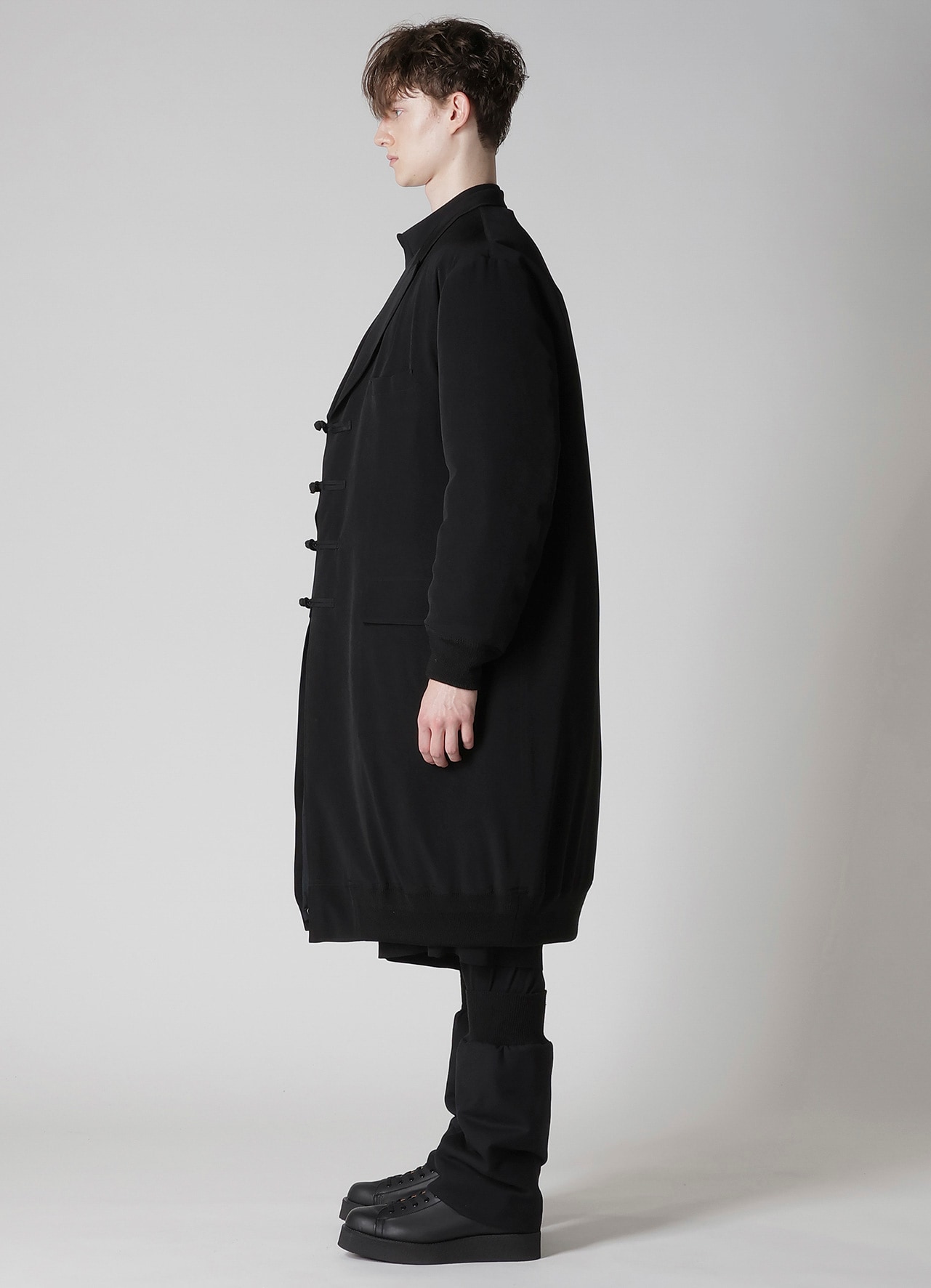 Ta TUXEDO RIB COMBINATION PEAKED JACKET