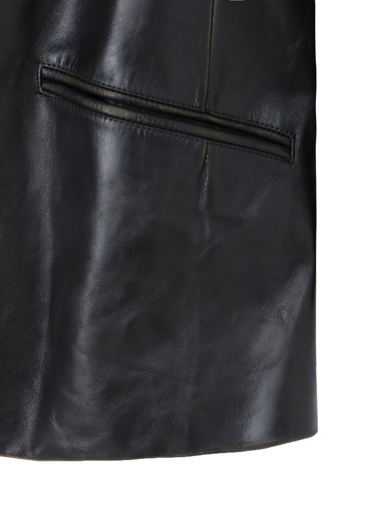 JAPAN HORSE LEATHER CLAP HOODED JACKET