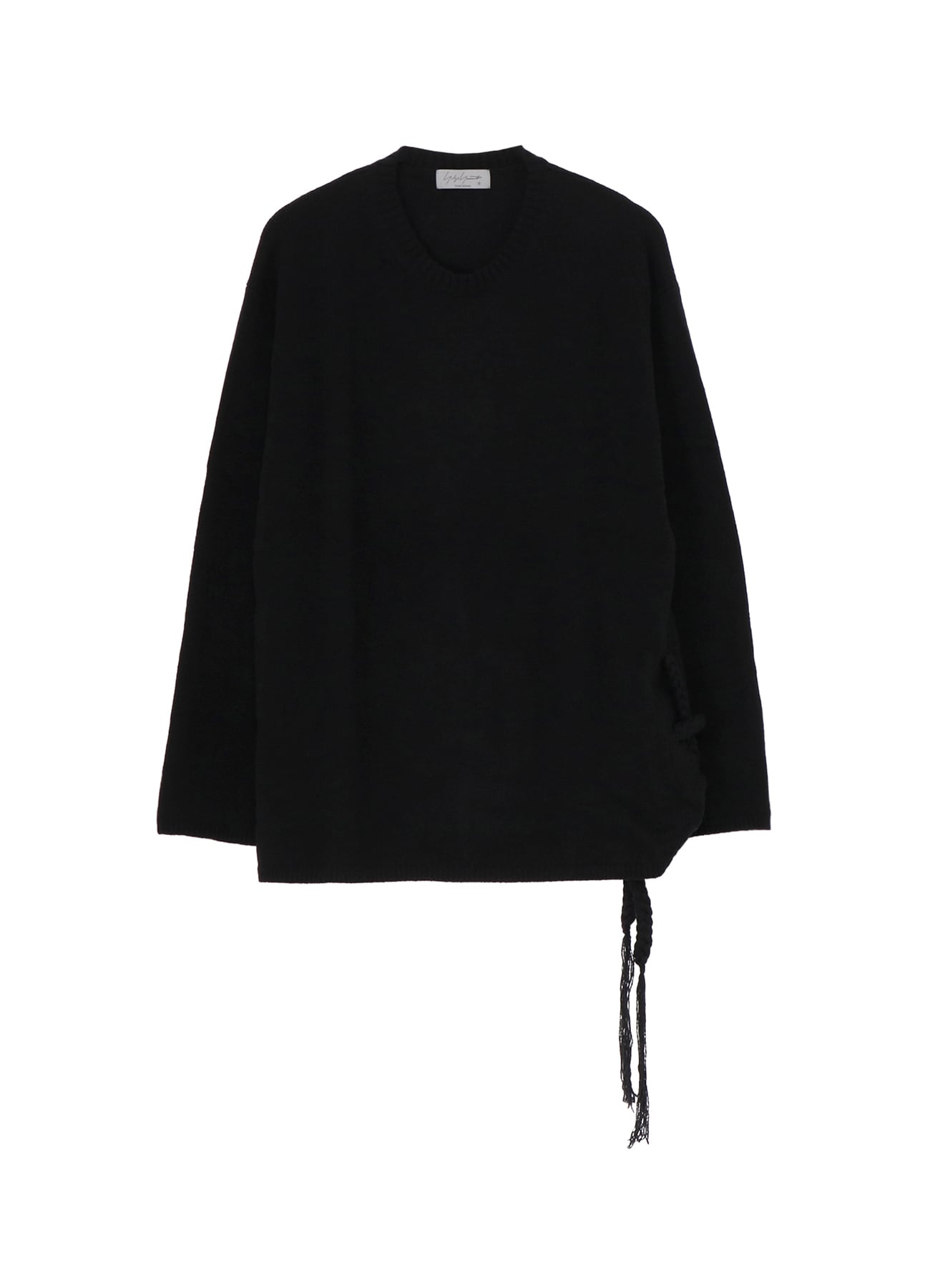 7G1P PLAIN STITCH WITH STRING STRING ROUND NECK PO