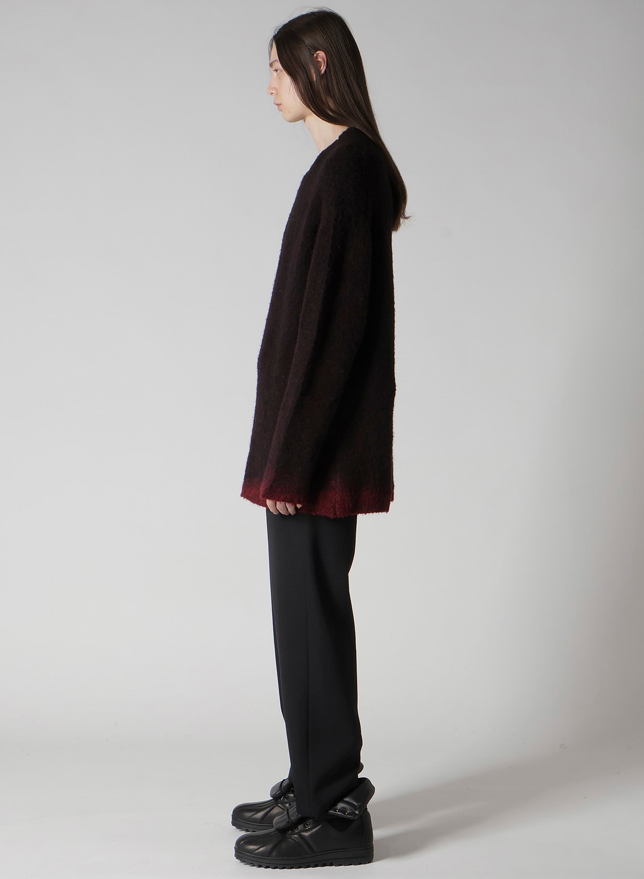 3G1P PLAIN STITCH GRADATION ROUND NECK PO
