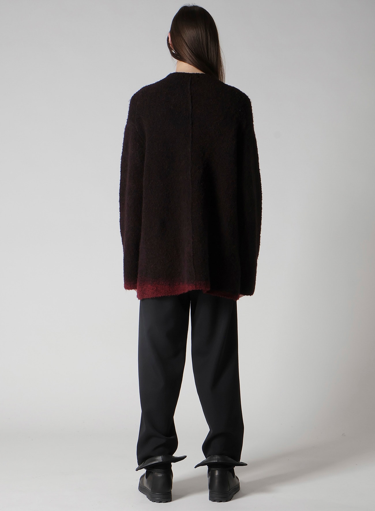 3G1P PLAIN STITCH GRADATION ROUND NECK PO