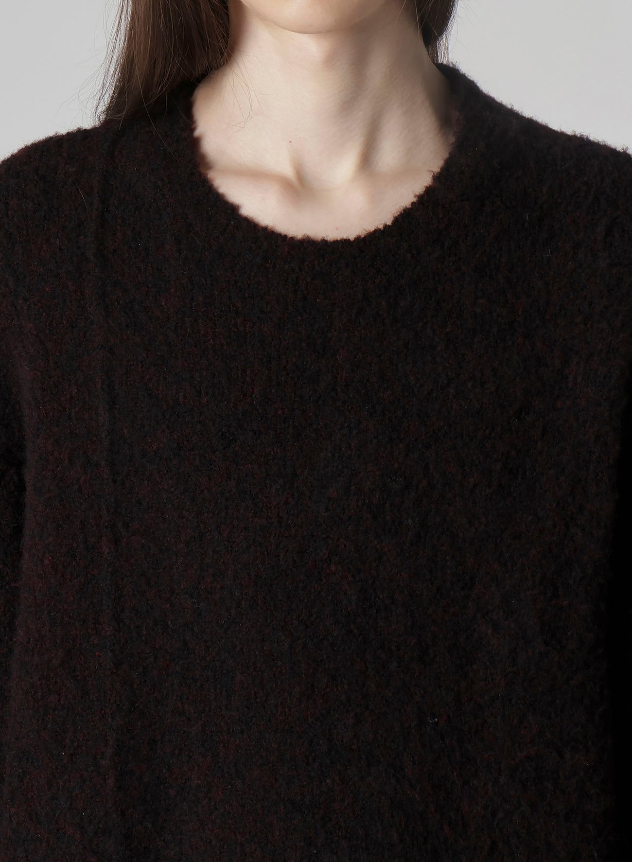 3G1P PLAIN STITCH GRADATION ROUND NECK PO
