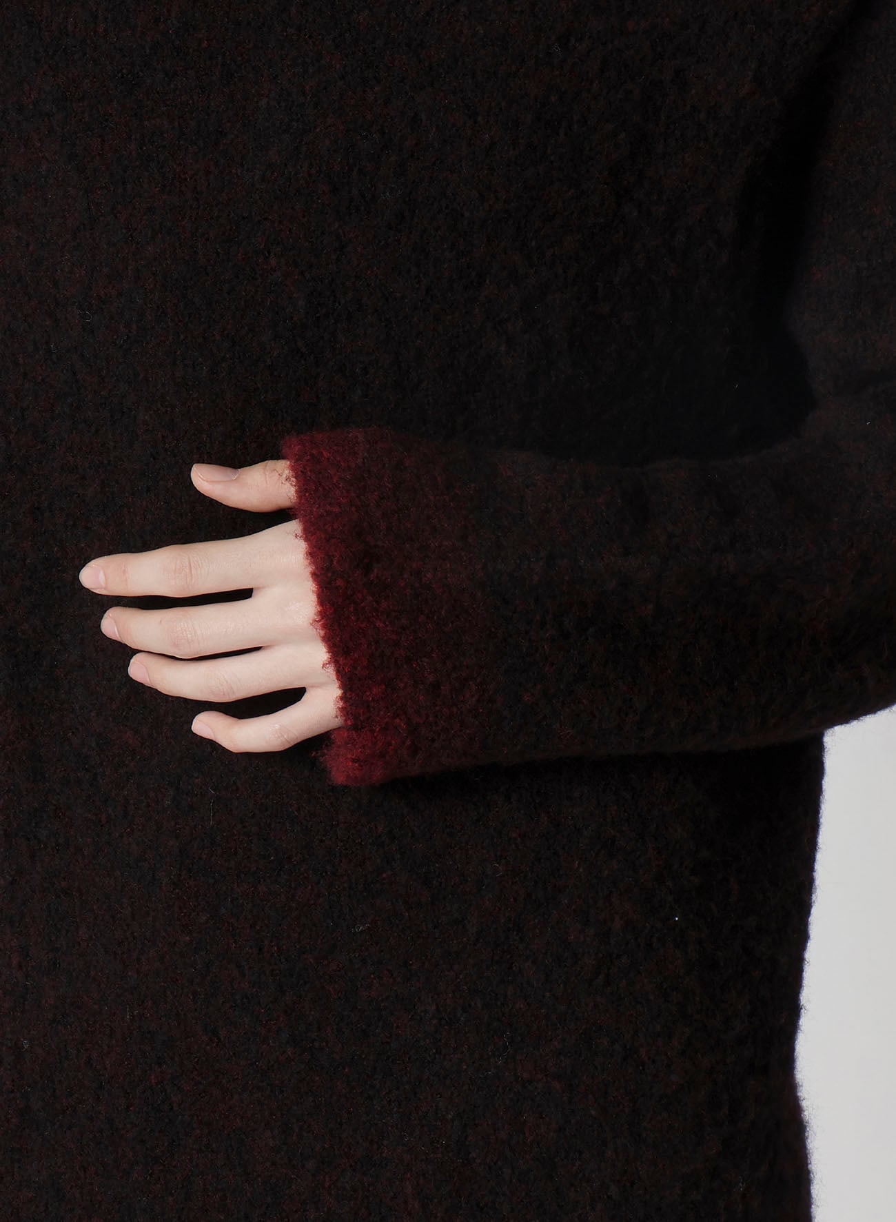 3G1P PLAIN STITCH GRADATION ROUND NECK PO