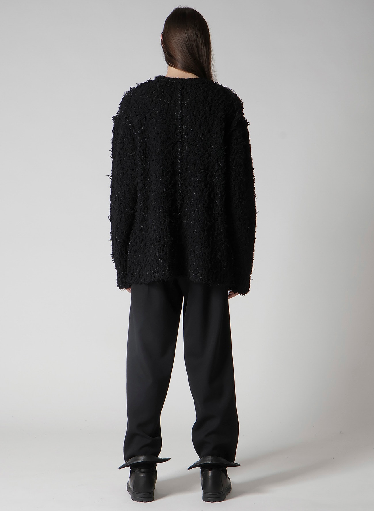 3G1P BRUSHED PLAIN STITCH ROUND NECK PO