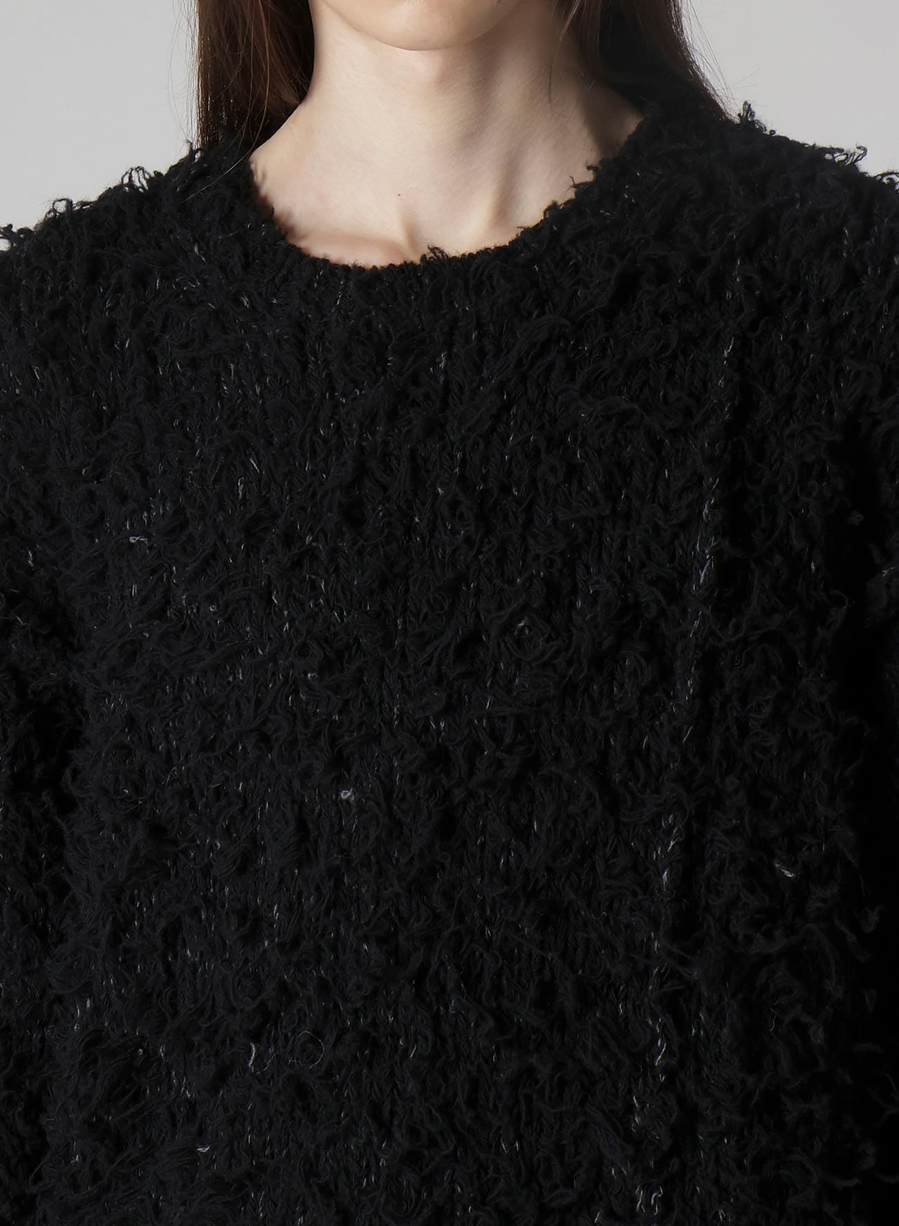 3G1P BRUSHED PLAIN STITCH ROUND NECK PO