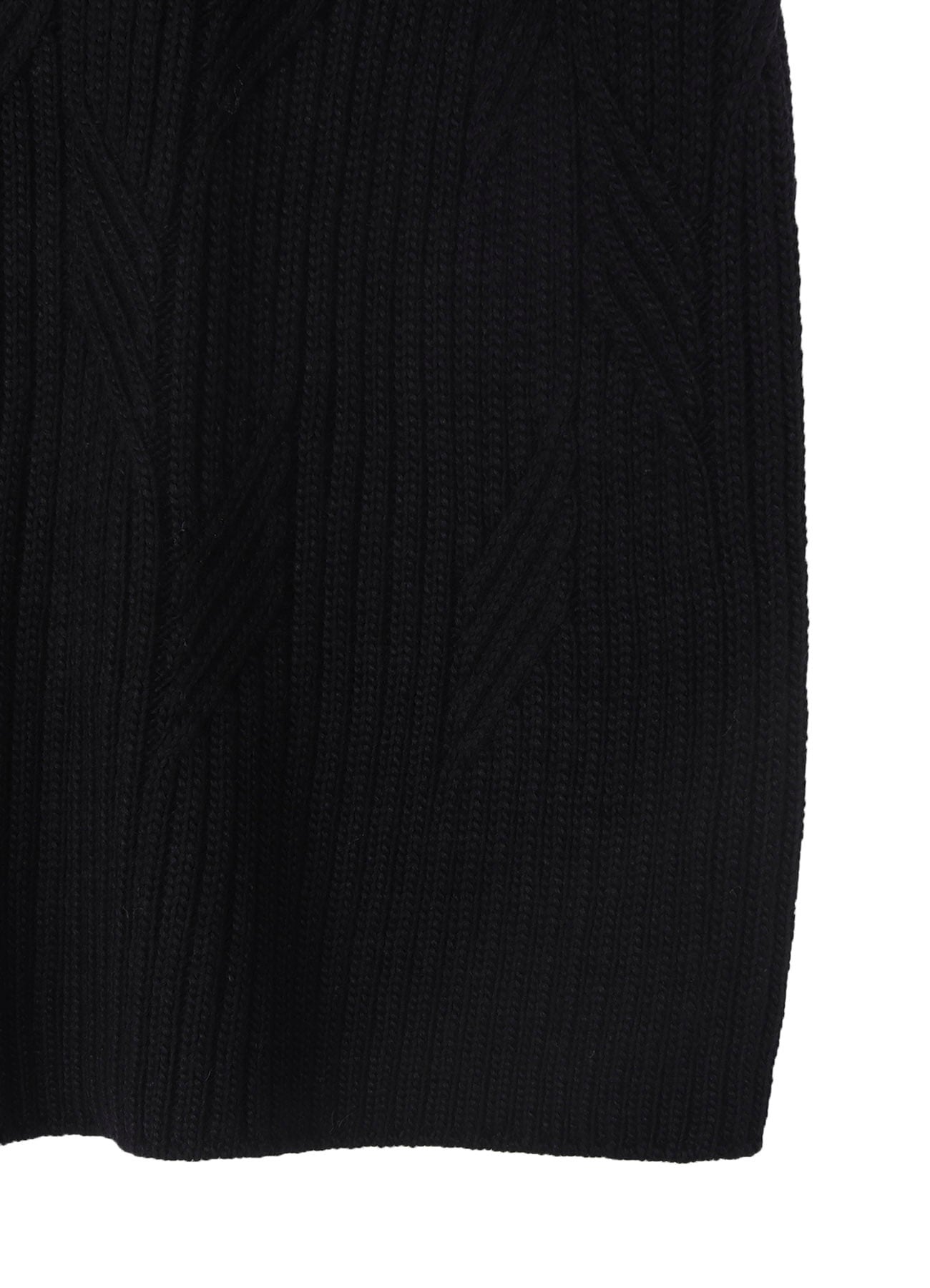 5G1P CABLE+CARDIGAN STITCH SIDE ZIP HIGN NECK PO