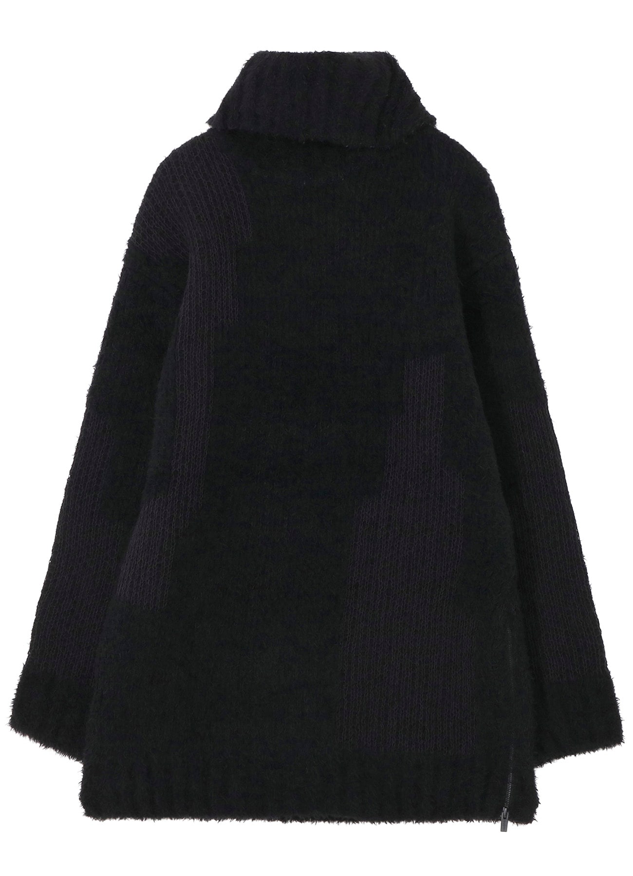 3G JACQUARD SIDE ZIP HIGH NECK PO