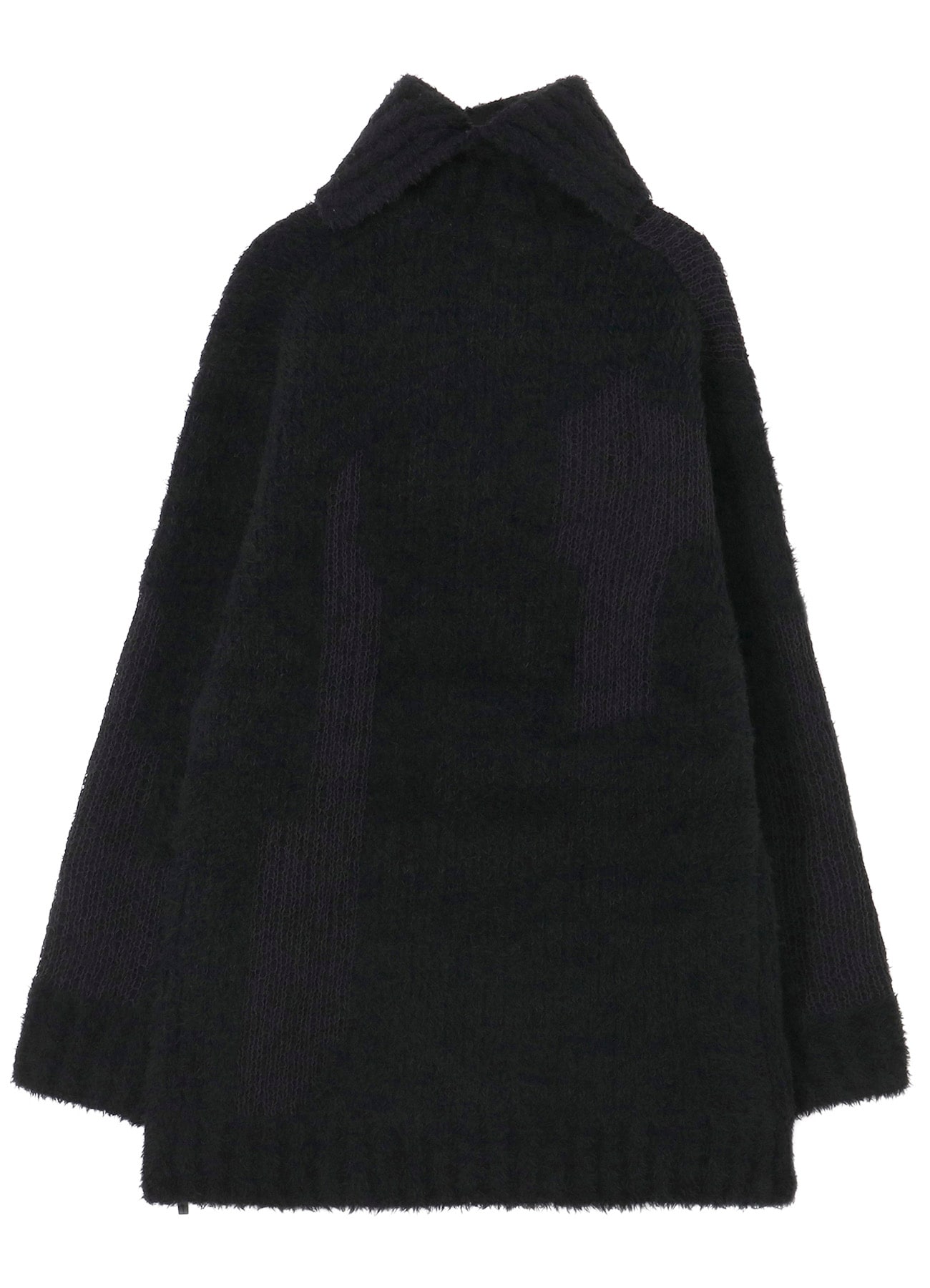 3G JACQUARD SIDE ZIP HIGH NECK PO