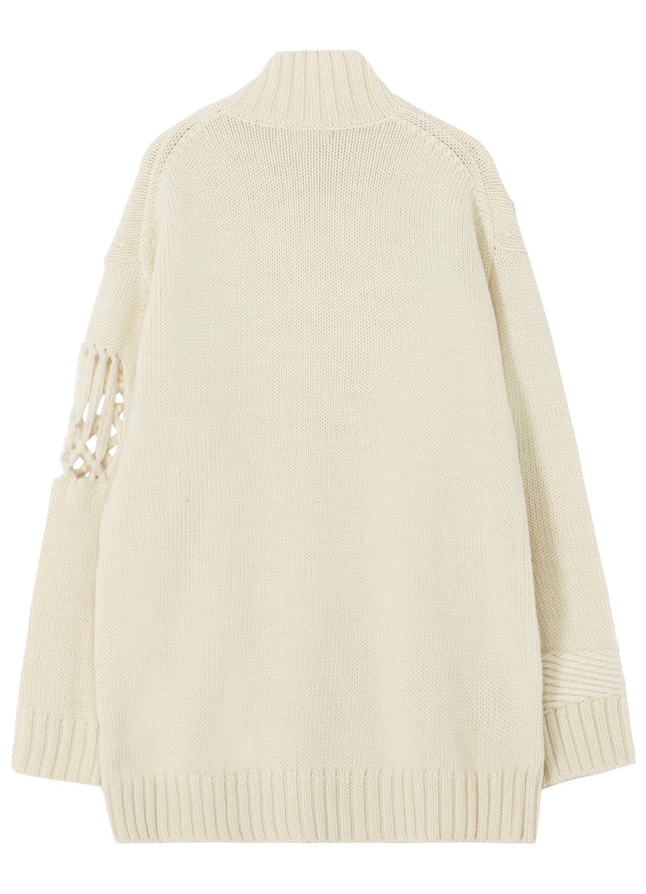 STITCHING MACRAME DETAIL HIGH NECK PO