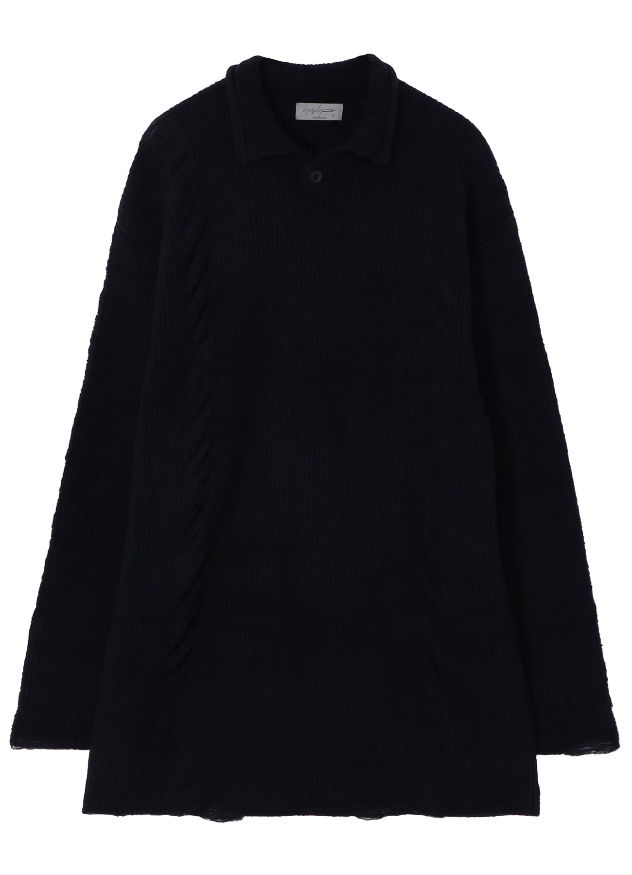 7G3P HALF CARDIGAN ONE BUTTON POLO PO