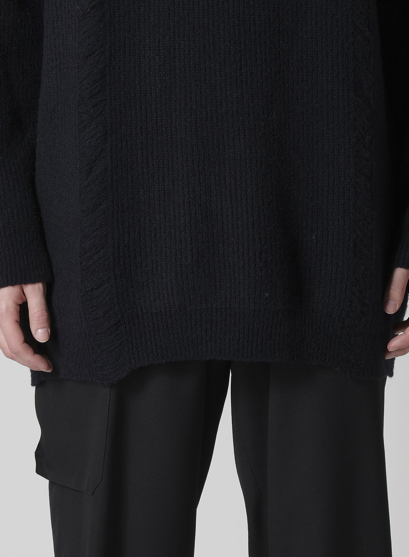 7G3P HALF CARDIGAN ONE BUTTON POLO PO