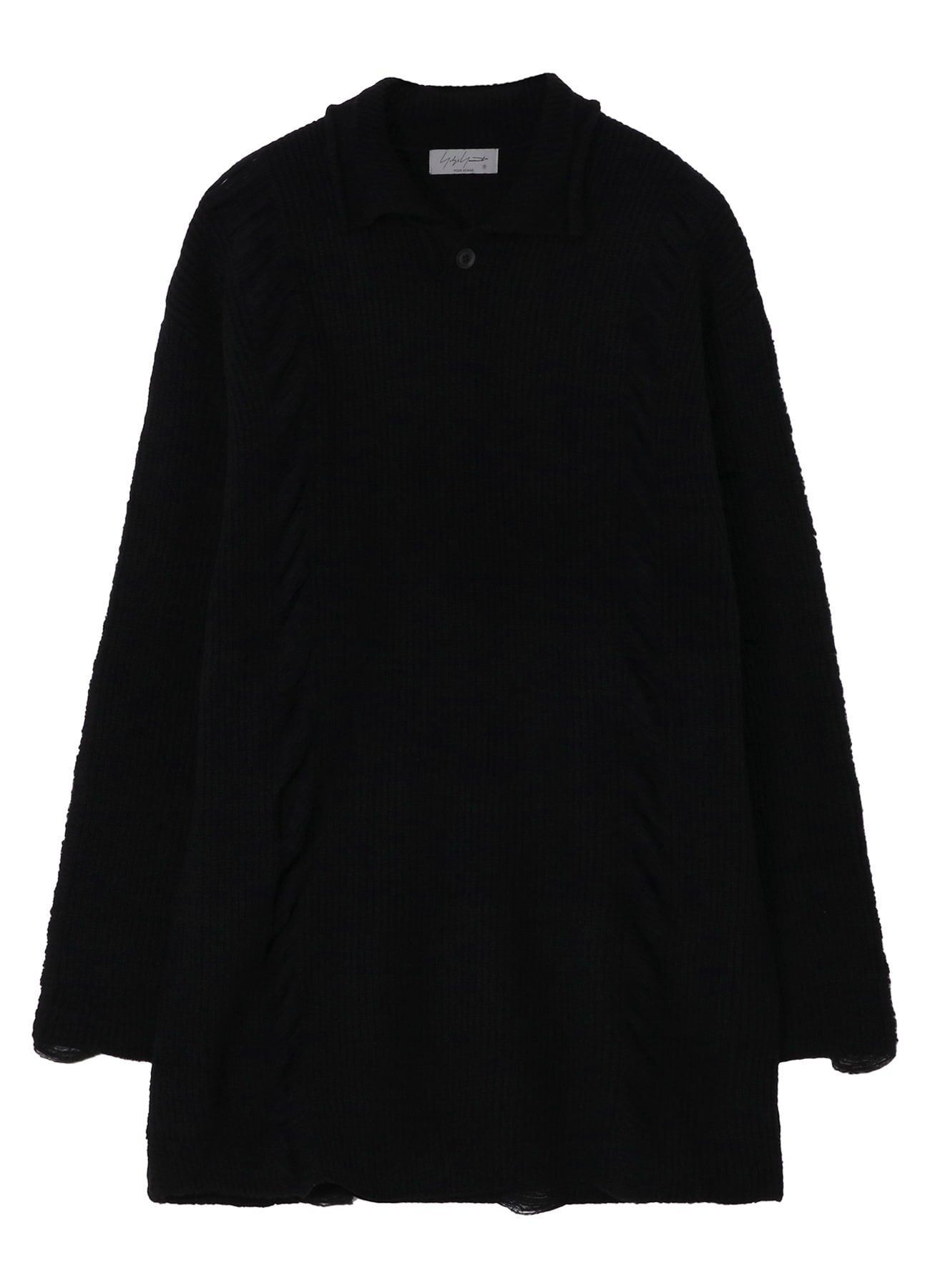 7G3P HALF CARDIGAN ONE BUTTON POLO PO