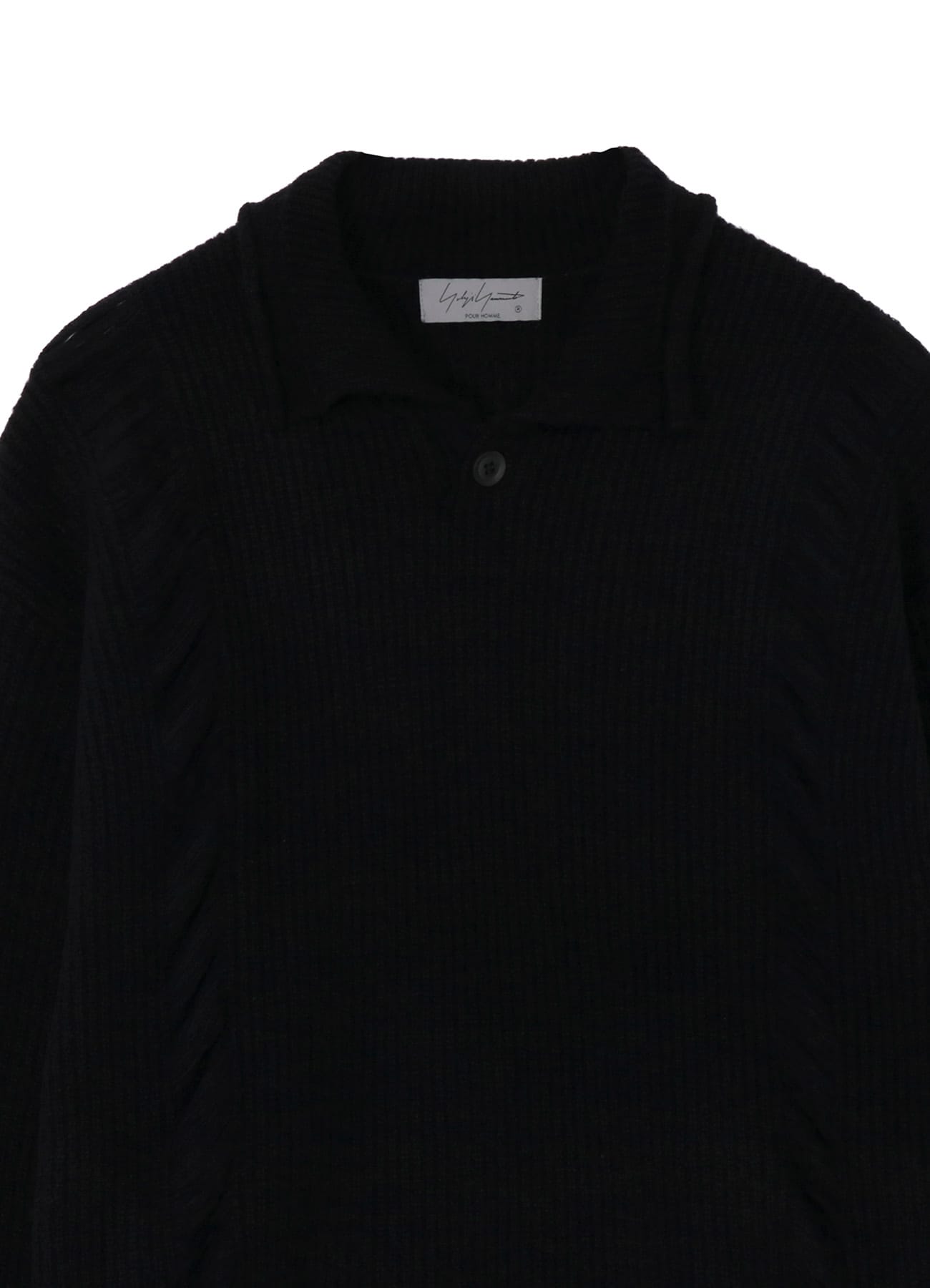 7G3P HALF CARDIGAN ONE BUTTON POLO PO