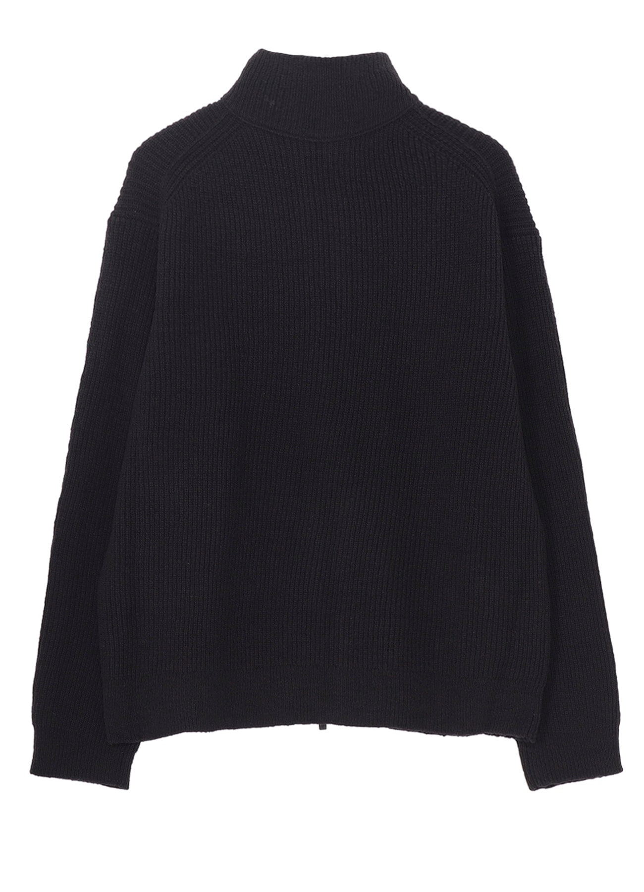 HIGH-NECK ZIP CARDIGAN
