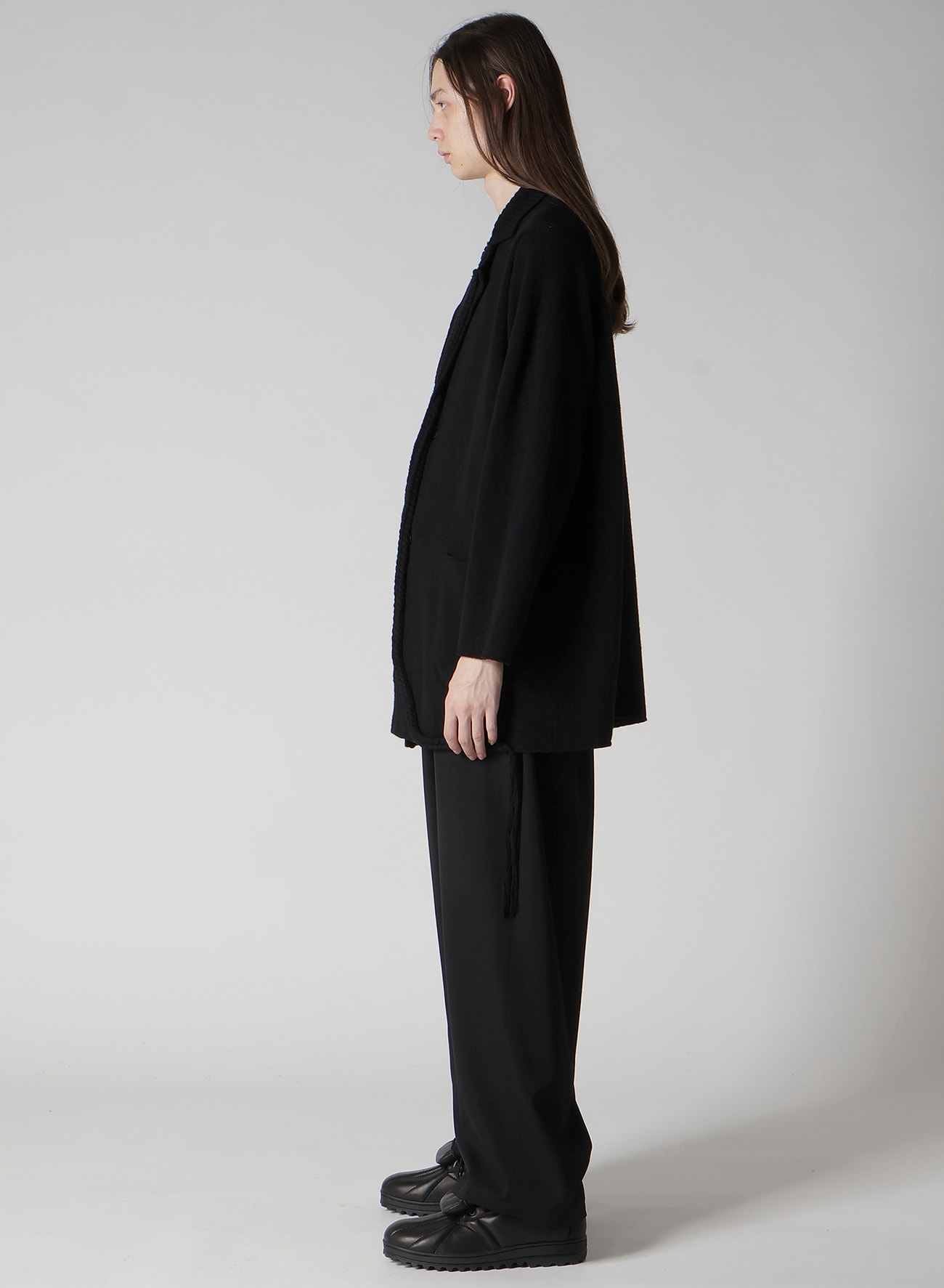 7G1P PLAIN STITCH WITH STRING STRING DETAIL JACKET