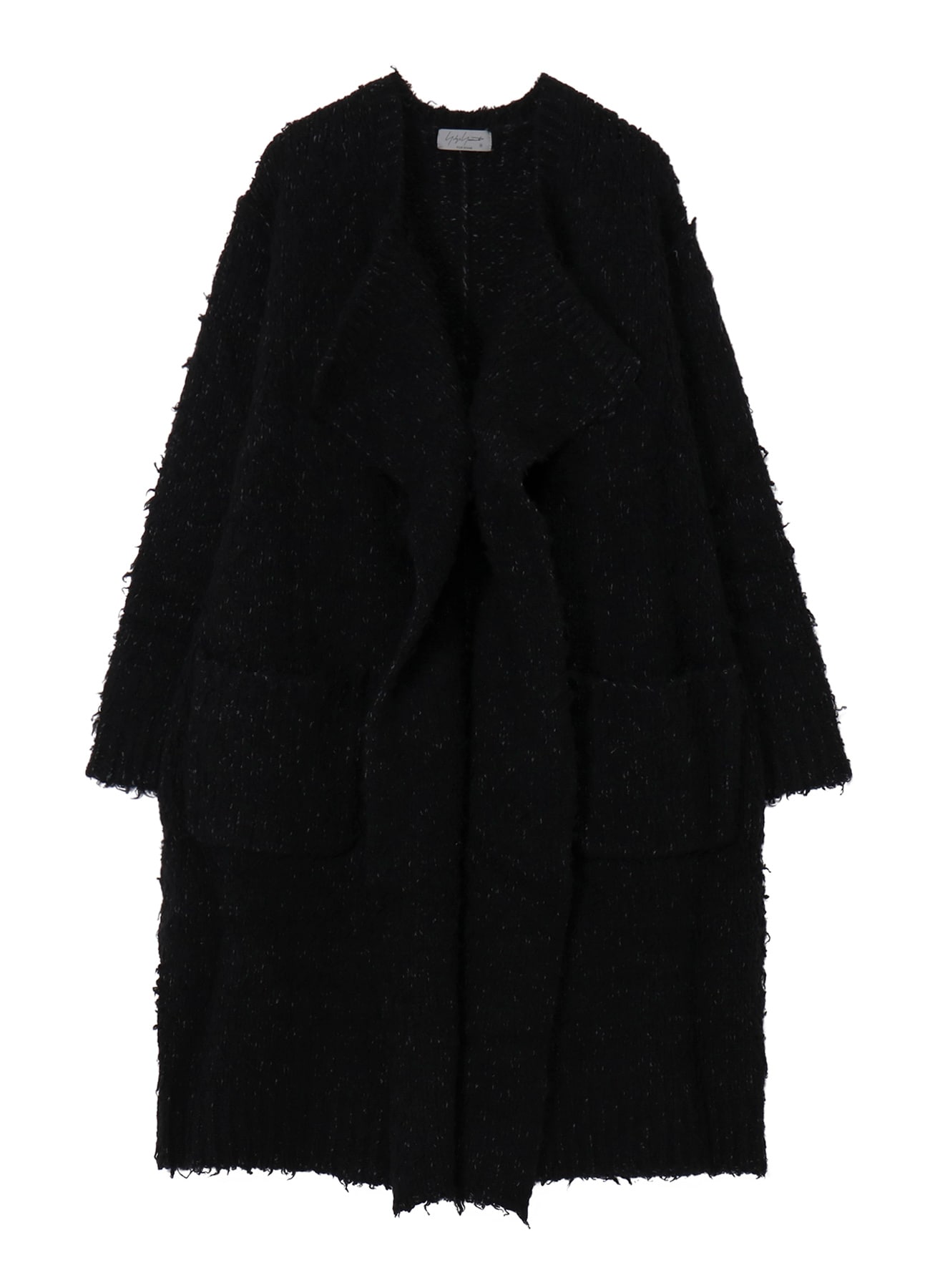 3G1P BRUSHED PLAIN STITCH LONG CARDIGAN