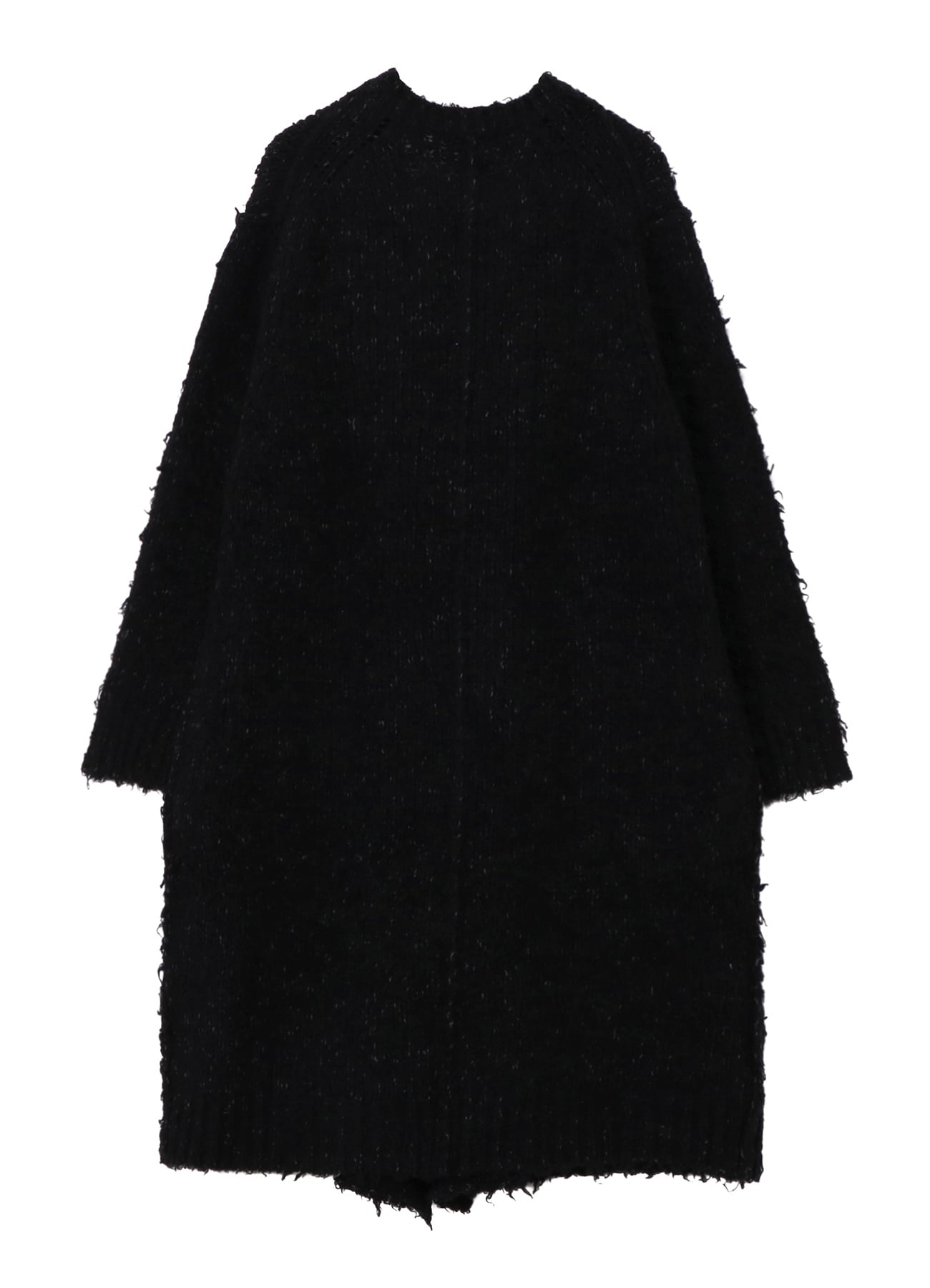 3G1P BRUSHED PLAIN STITCH LONG CARDIGAN
