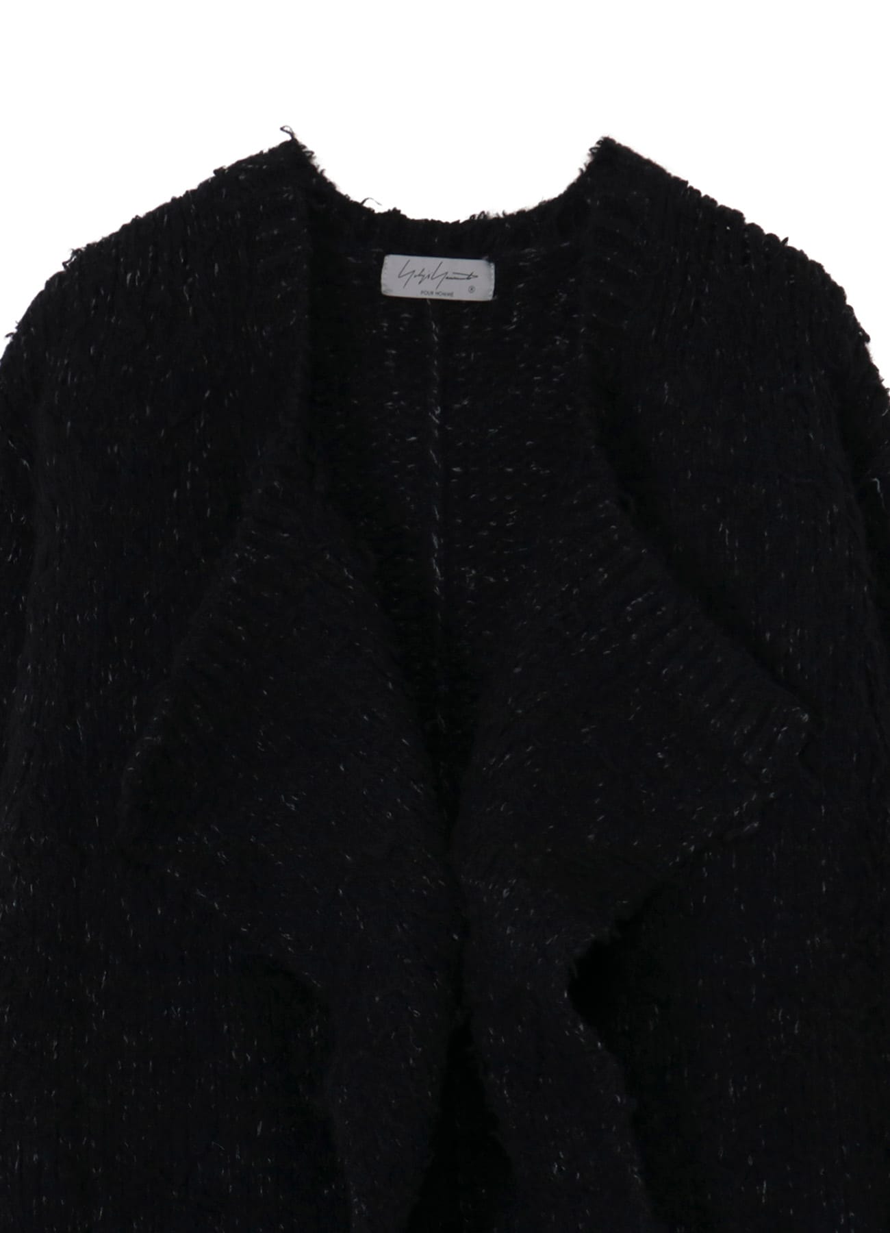 3G1P BRUSHED PLAIN STITCH LONG CARDIGAN