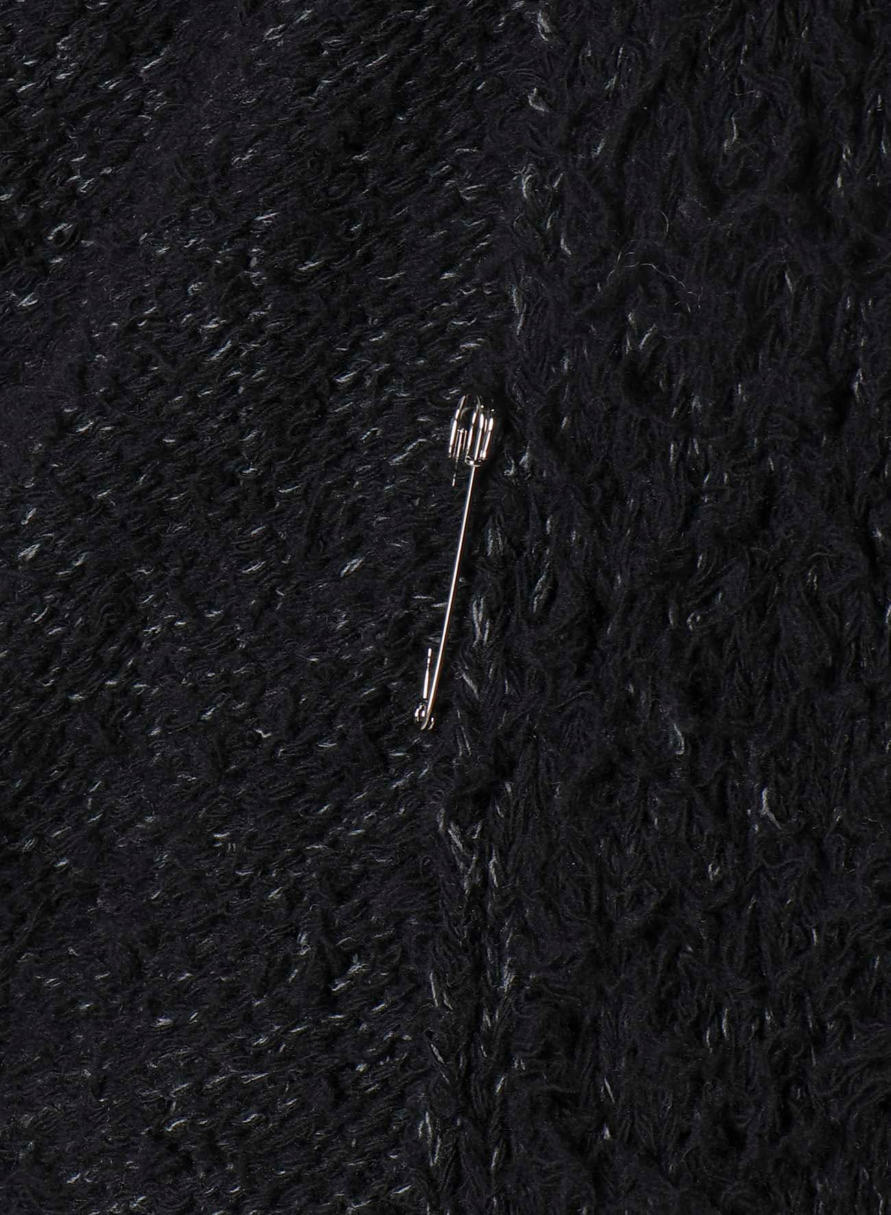 3G1P BRUSHED PLAIN STITCH LONG CARDIGAN