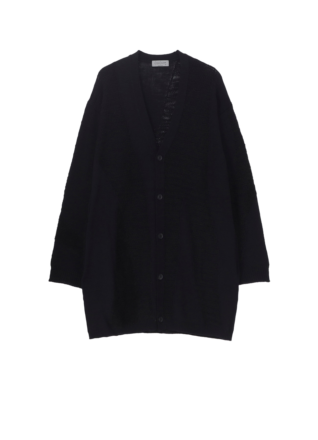 5G1P COMBINATION KNIT COMBINATION V NECK CARDIGAN