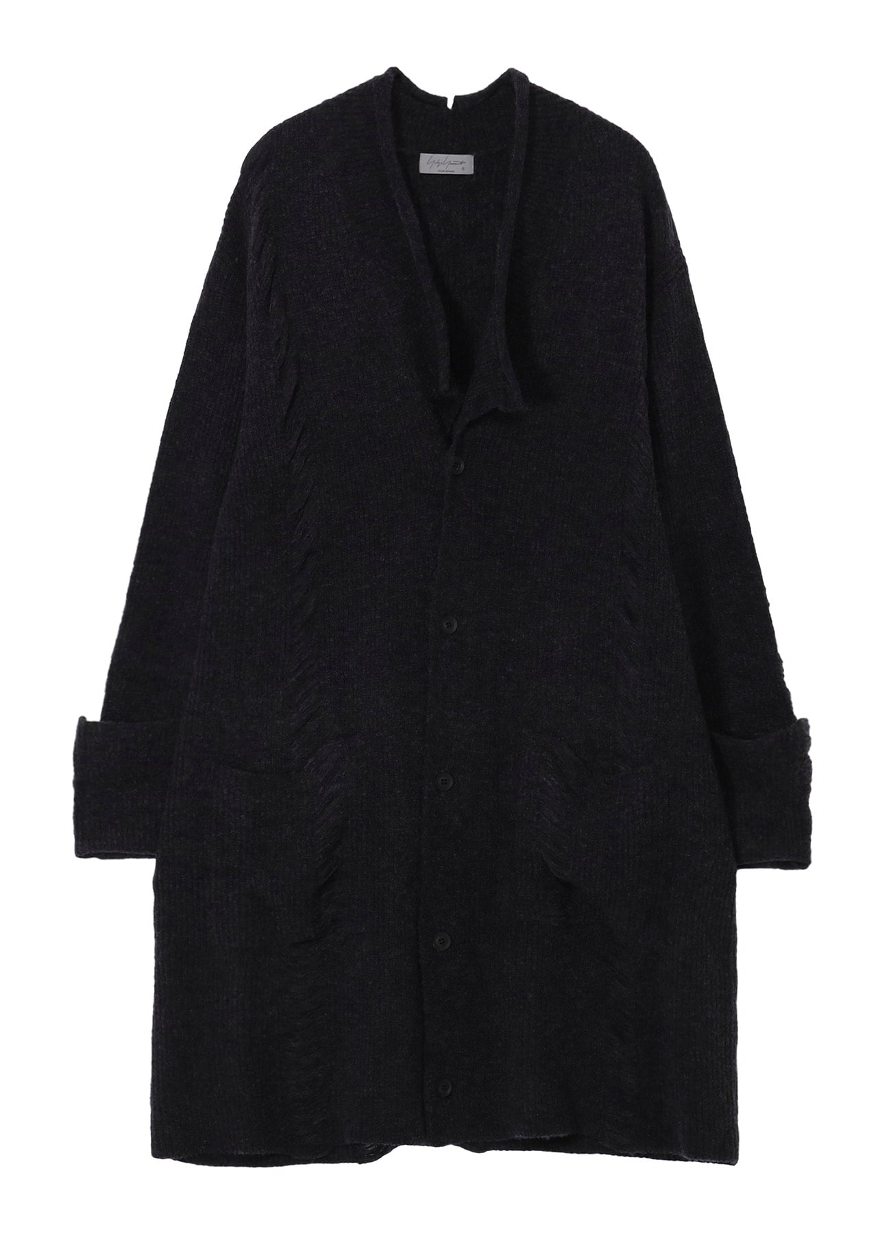 7G3P HALF CARDIGAN CRUSHED LONG CARDIGAN