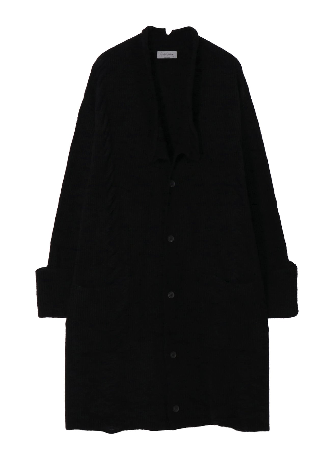 7G3P HALF CARDIGAN CRUSHED LONG CARDIGAN