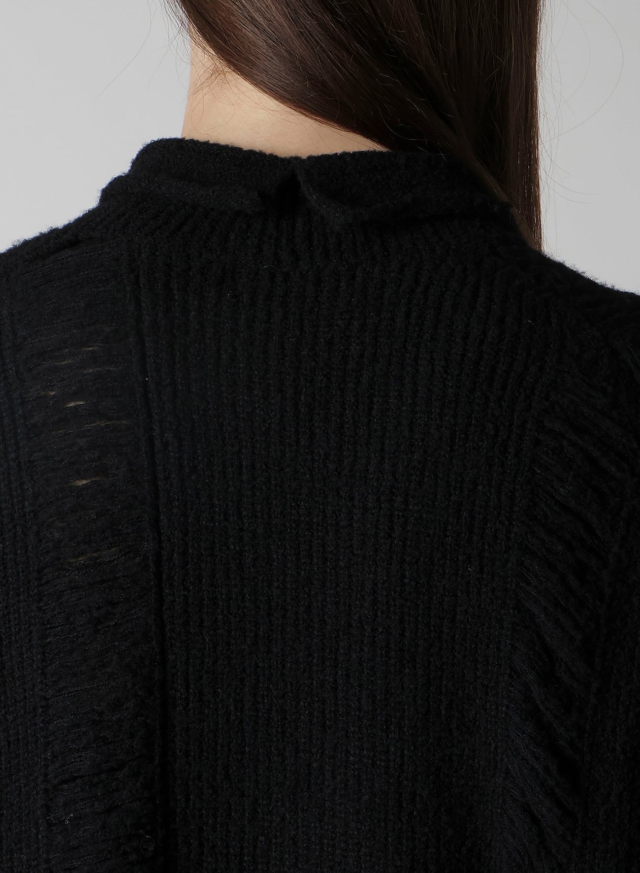7G3P HALF CARDIGAN CRUSHED LONG CARDIGAN