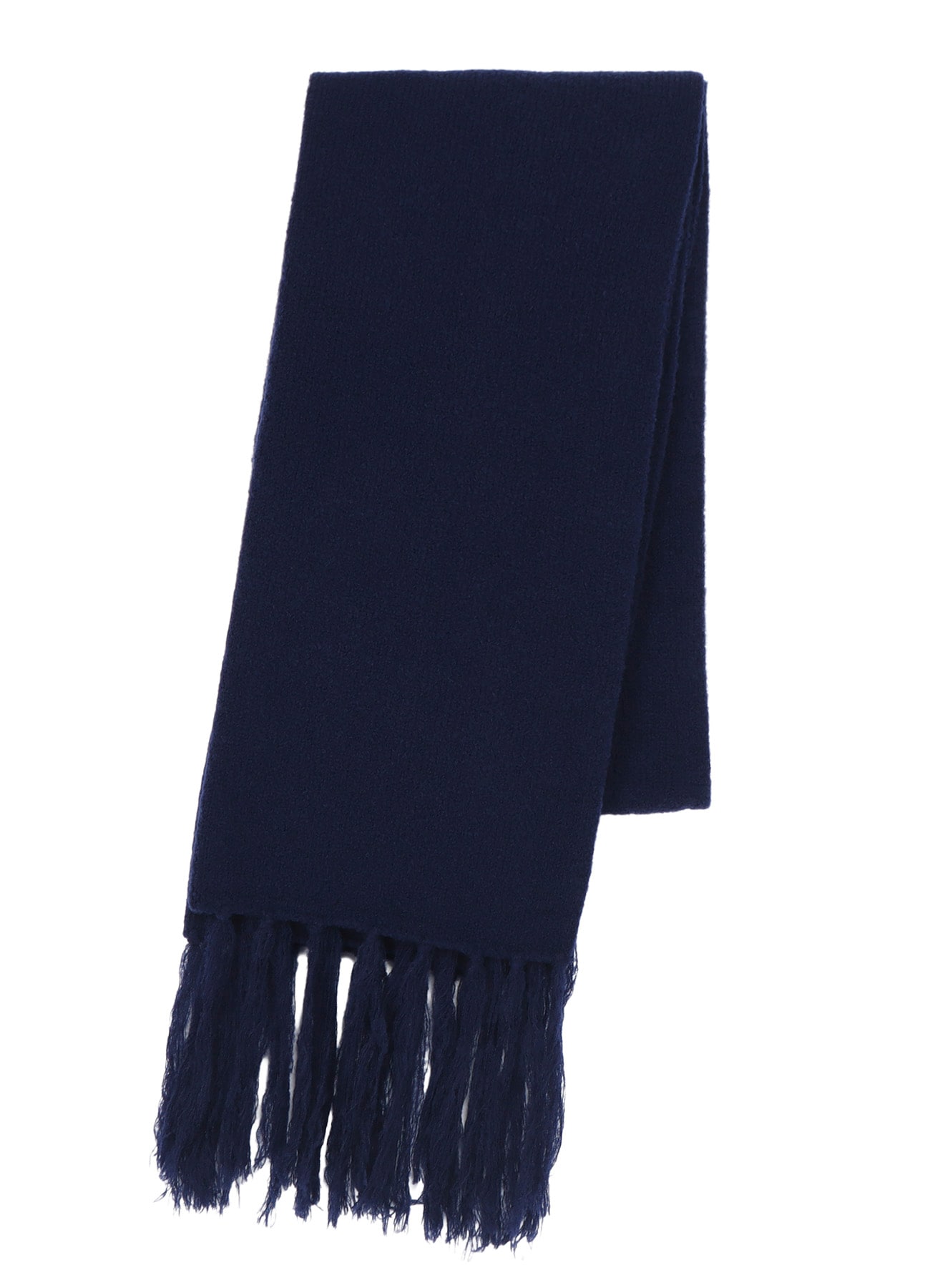 WOOL/NYLON KNIT SCARF(FREE SIZE Navy): Yohji Yamamoto POUR HOMME