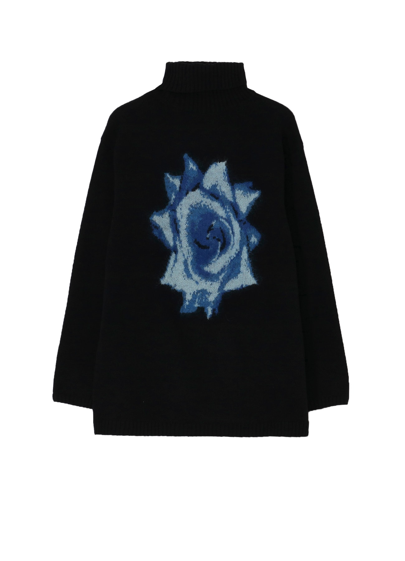 FLOWER DESIGNED TURTLE NECK KNIT