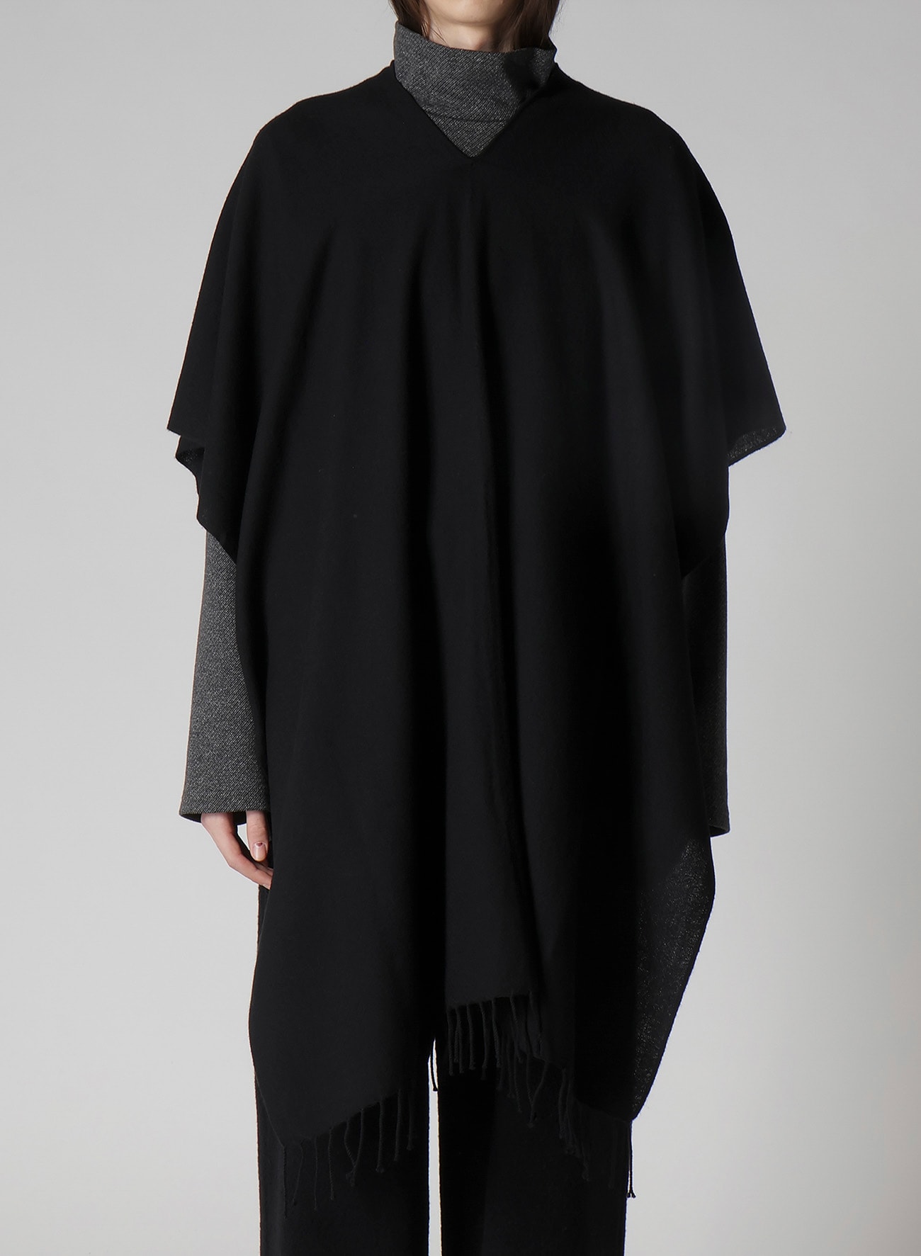 2/48W TWILL WEAVE 2 WAY PONCHO SCARF
