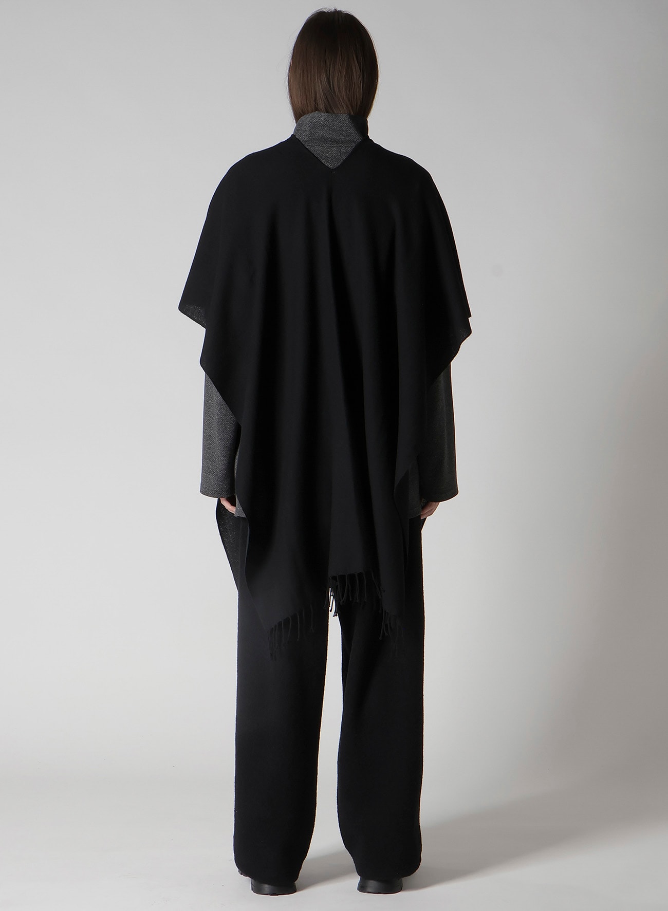 2/48W TWILL WEAVE 2 WAY PONCHO SCARF