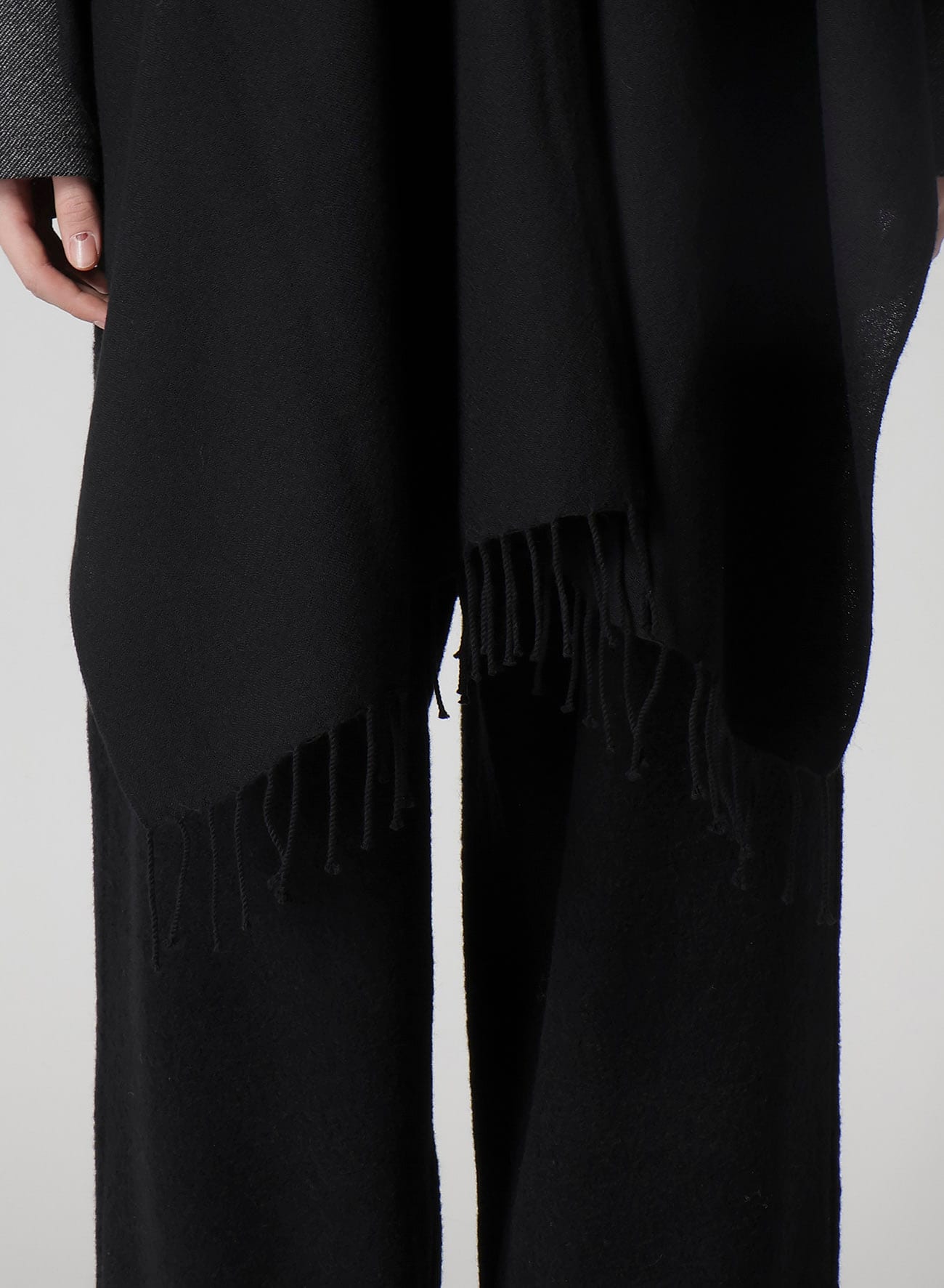 2/48W TWILL WEAVE 2 WAY PONCHO SCARF