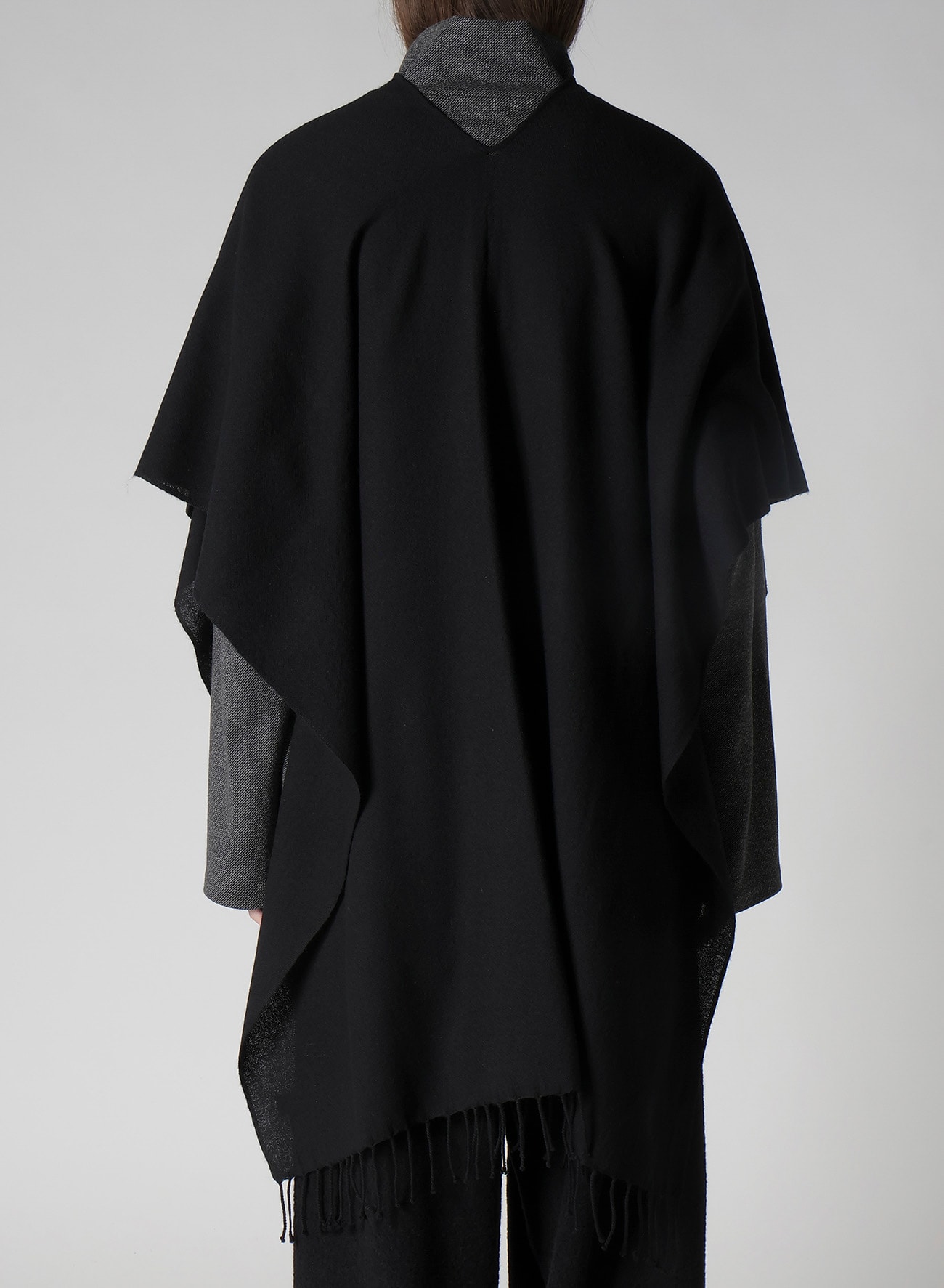 2/48W TWILL WEAVE 2 WAY PONCHO SCARF