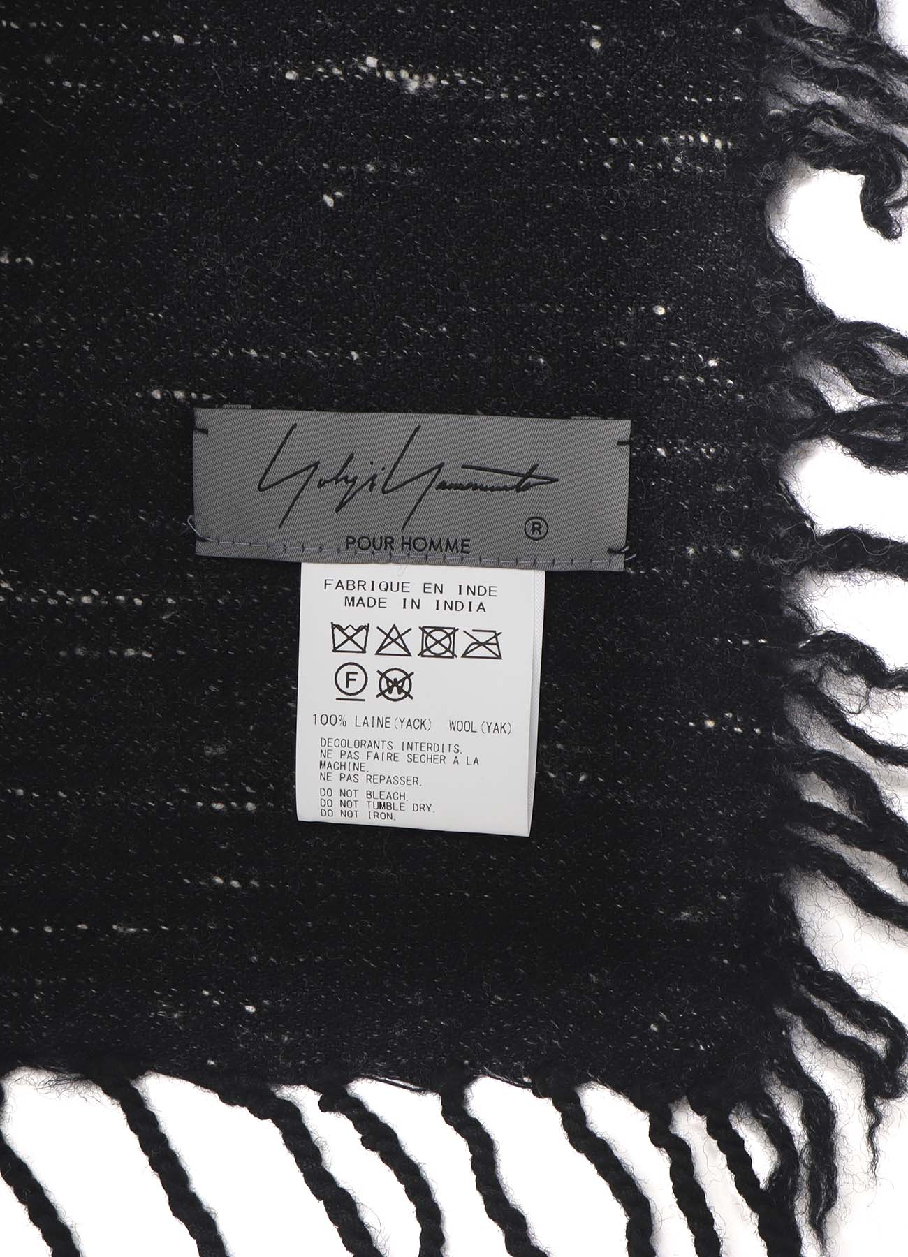 W/DIAMOND JQ YAK WOOL SCARF