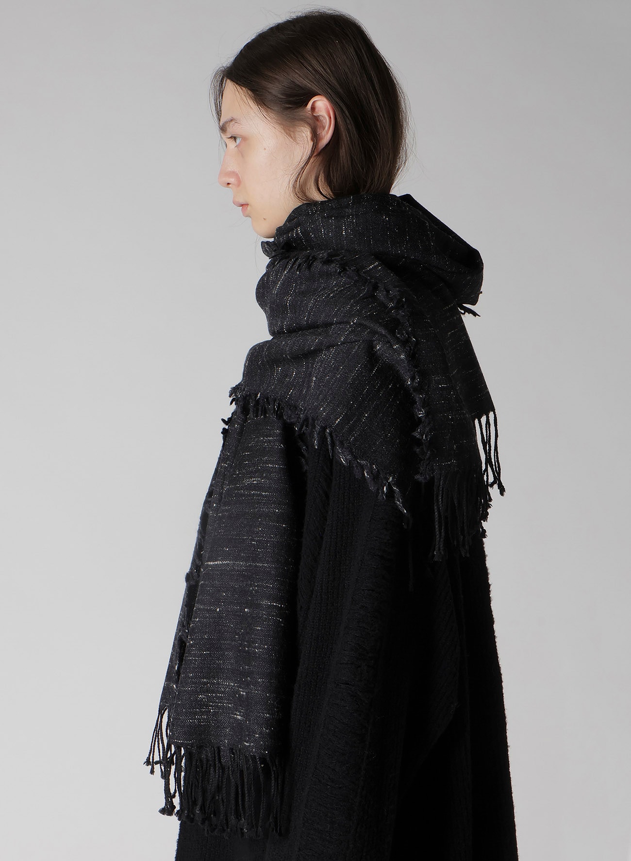 W/DIAMOND JQ YAK WOOL SCARF