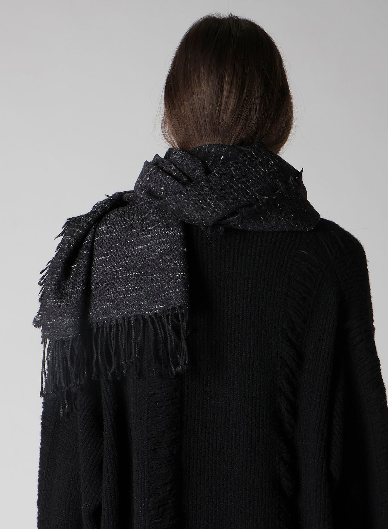 W/DIAMOND JQ YAK WOOL SCARF