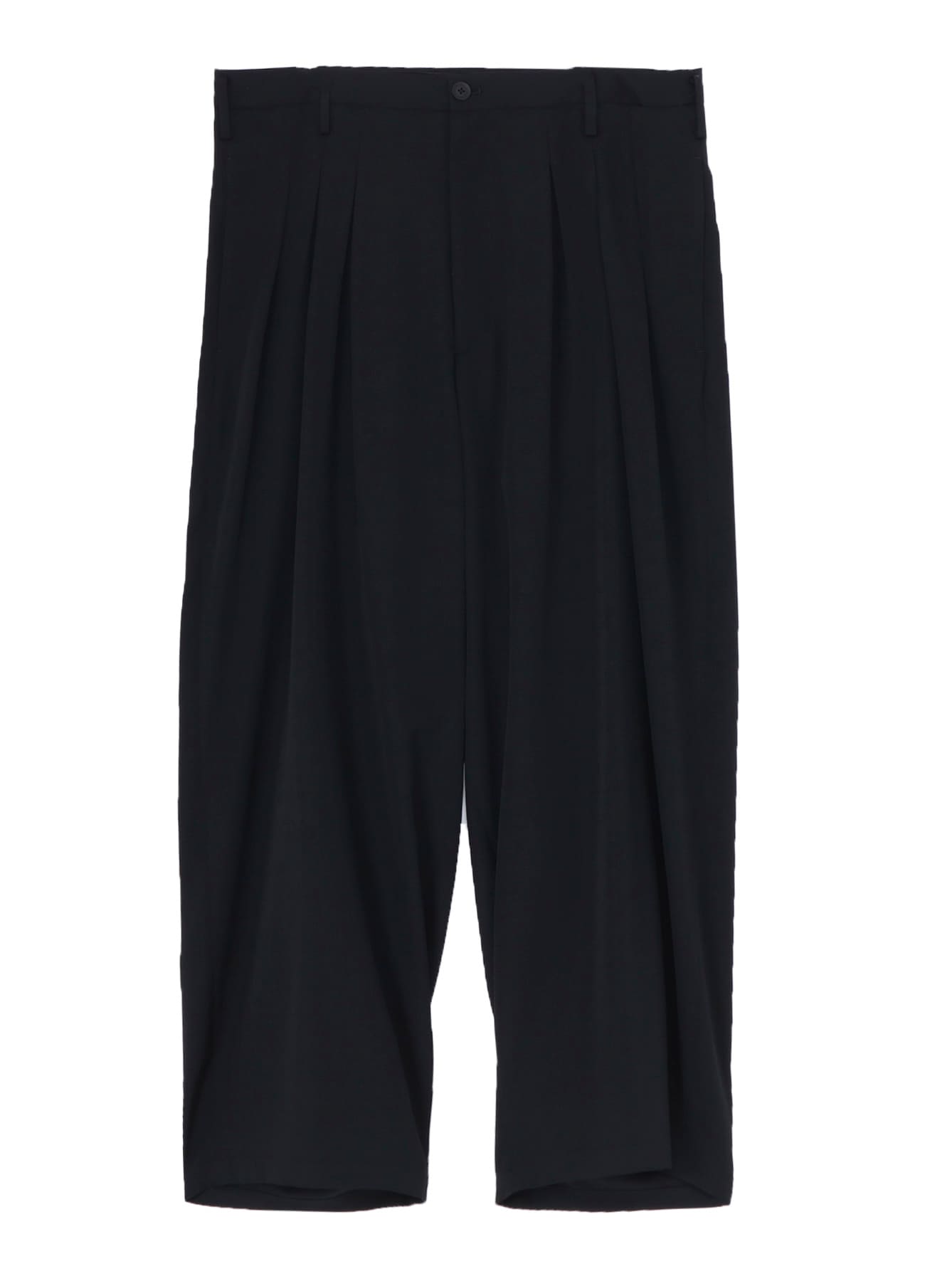 WOOL GABARDINE 12 TUCKS PANTS
