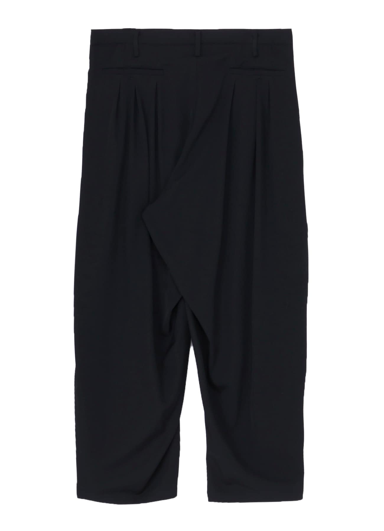 WOOL GABARDINE 12 TUCKS PANTS