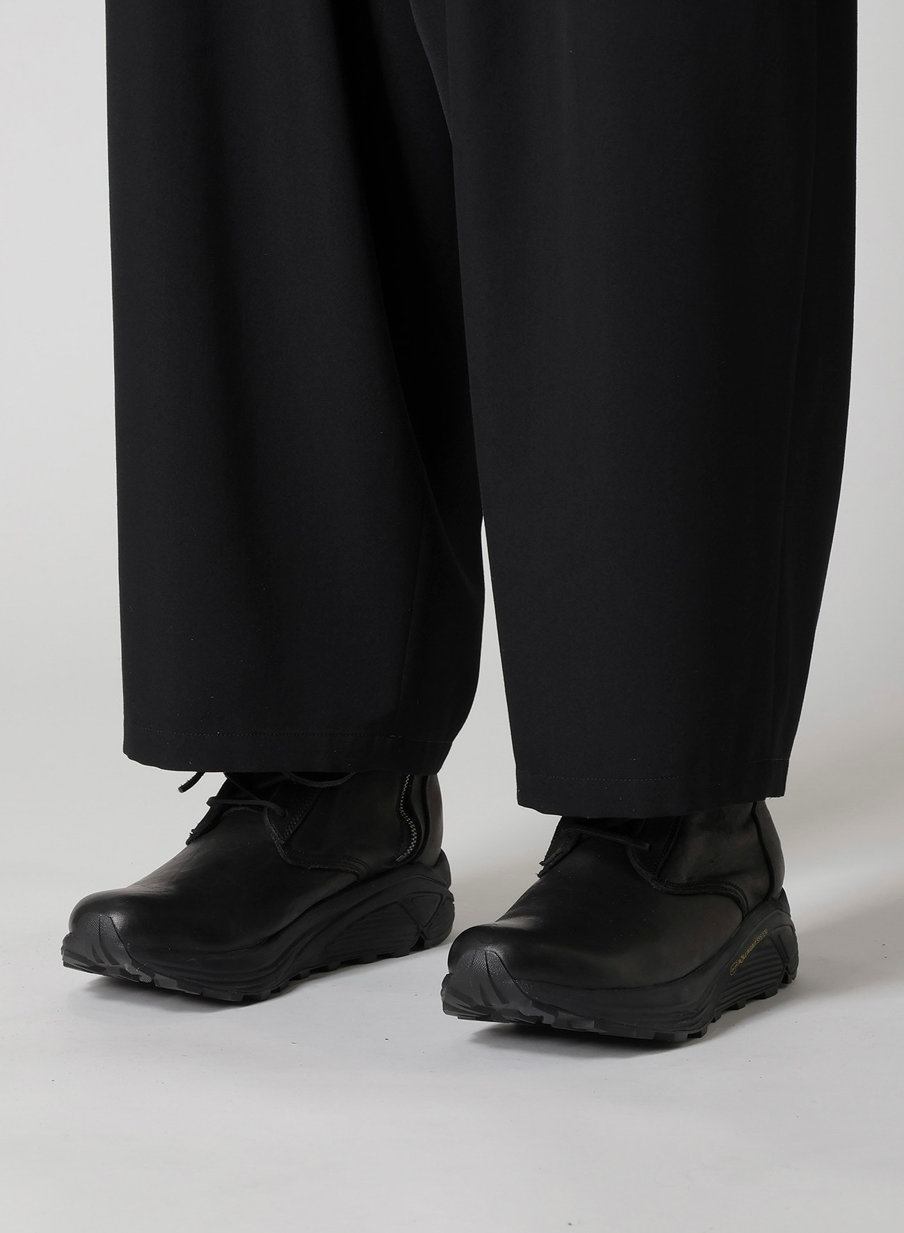 WOOL GABARDINE 12 TUCKS PANTS